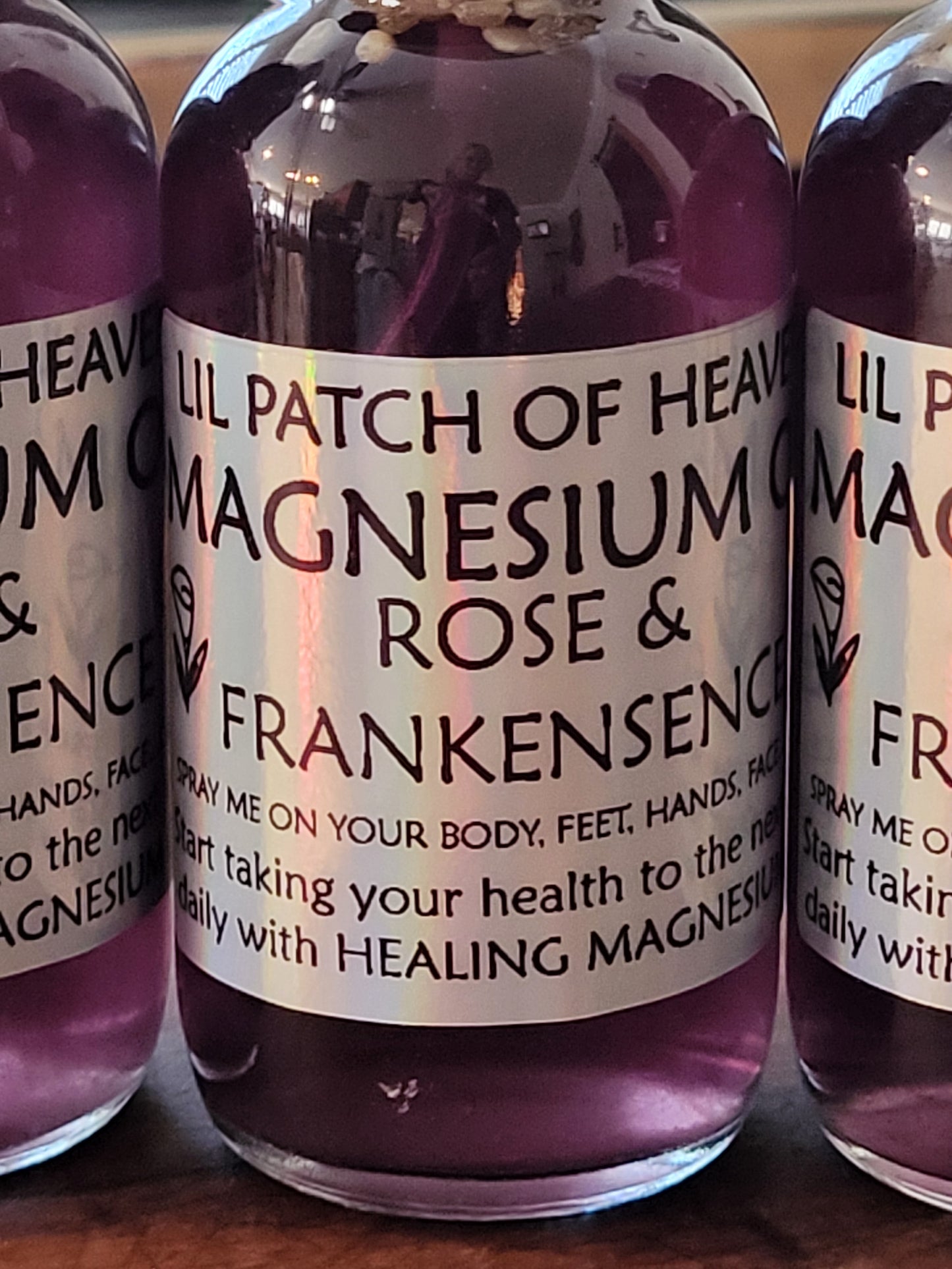Magnesium Oil Body Spray - 4 ounces - Rose & Frankincense SHIPS FREE