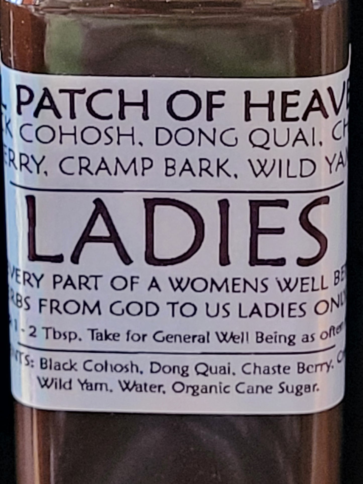 LADIES- Organic Herbal Syrup - 10 Ounces SHIPS FREE
