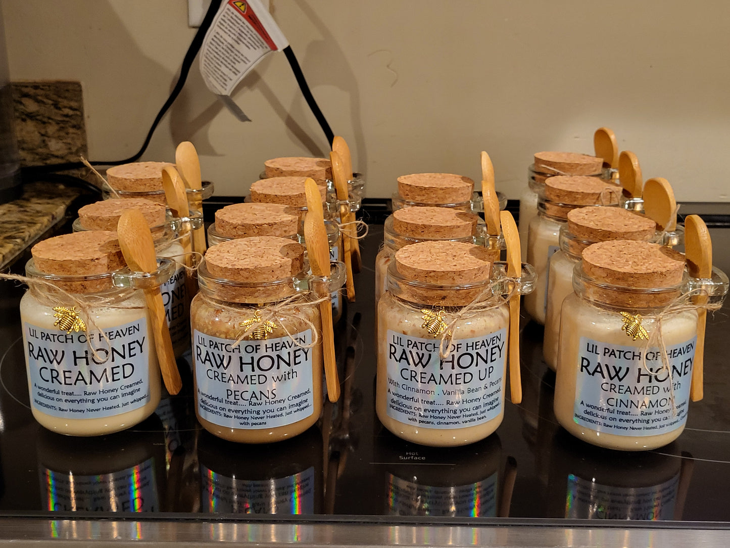 Cinnamon & Pecan Creamed Wildflower Honey " CREAMED UP" 8oz SHIPS FREE