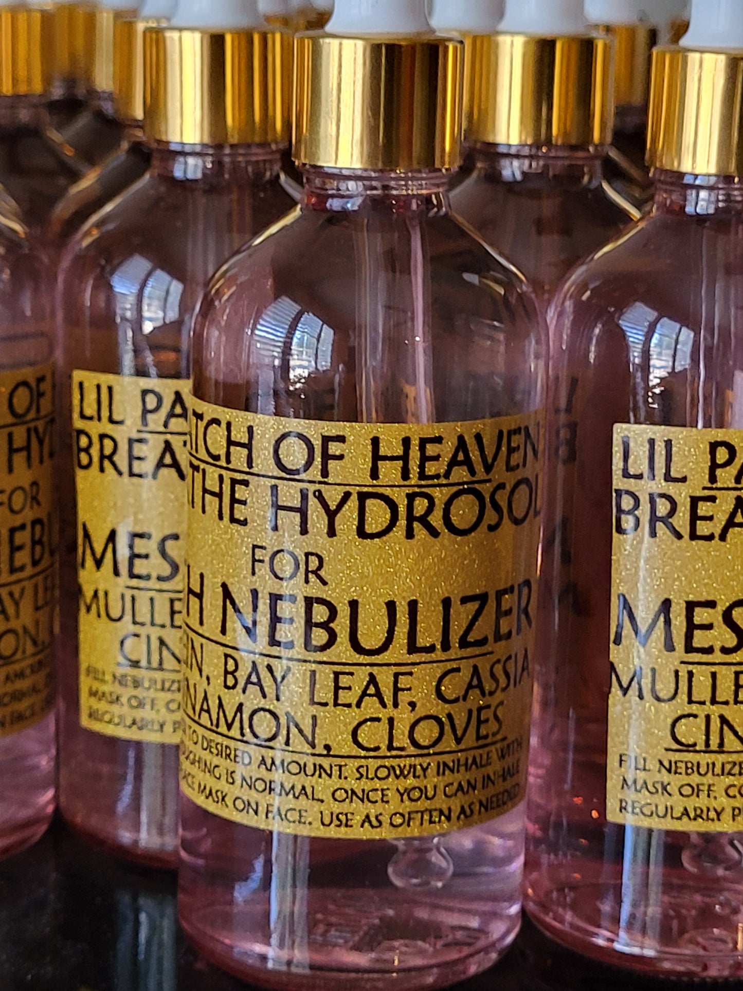 BREATHE Hydrosol for Nebulizer - Mullein, Bay Leaf, Clove, Cassia Cinnamon, Frankincense- 4 oz Sprayer SHIPS FREE