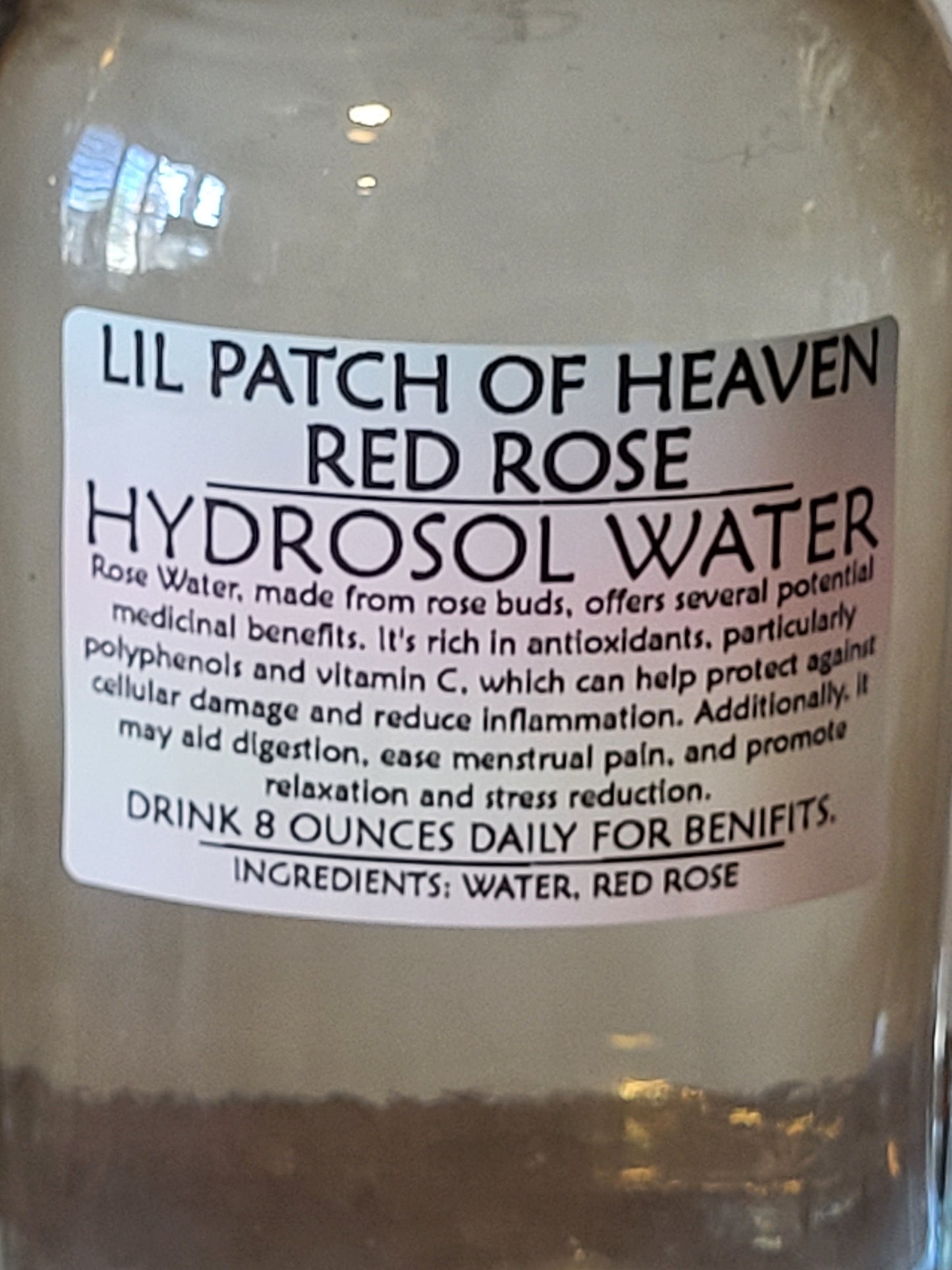 Red Rose HYDROSOL Water Organic - 32 Ounces SHIPS FREE