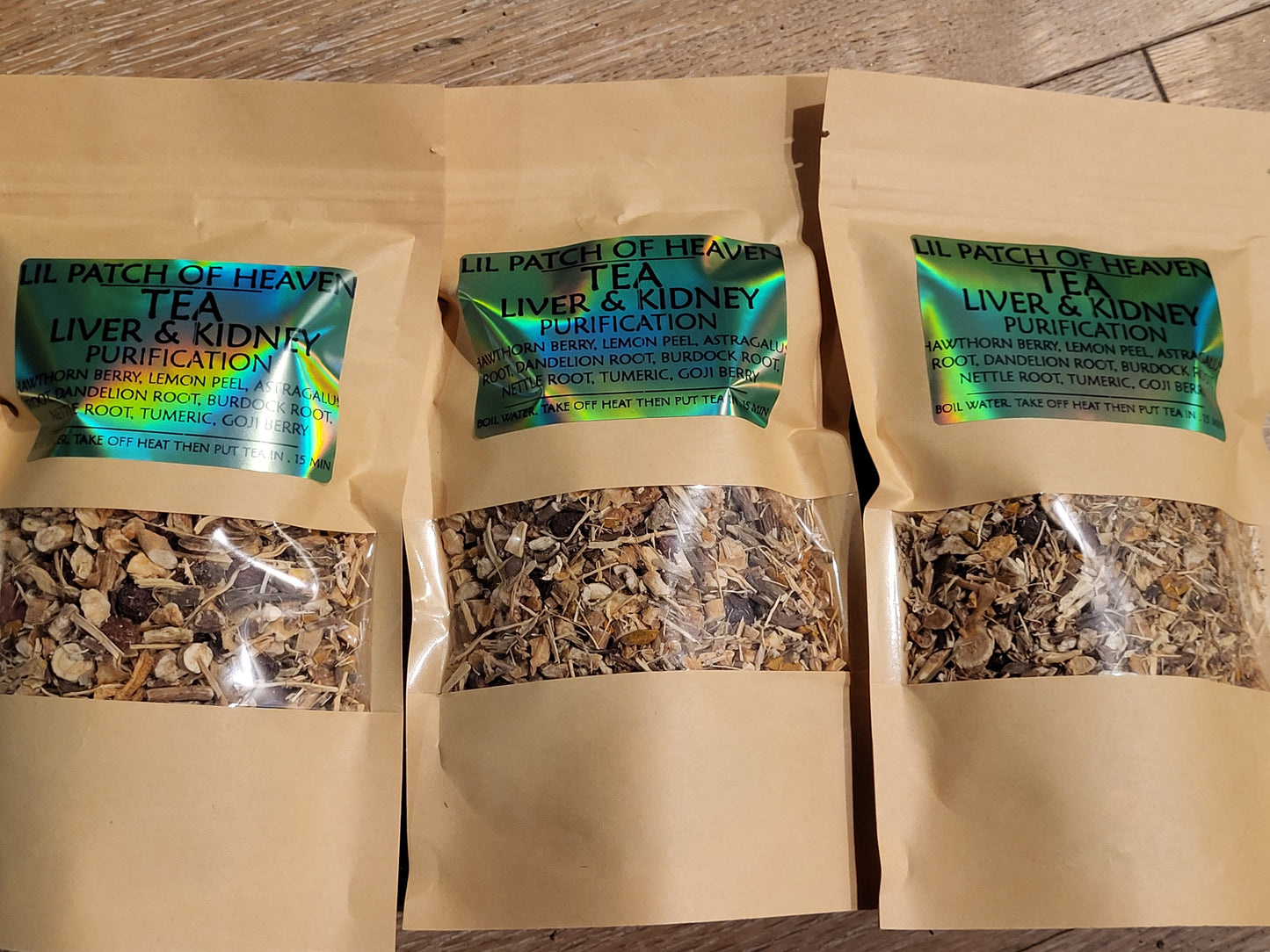 Kidney & Liver Purification Medicinal Tea-4.4 oz ORGANIC Hawthorn Berry, Lemon Peel, Astragalus Root, Dandelion Root, Burdock Root, Milk Thistle, Nettle Root, Tumeric, Goji Berry-FREE SHIP