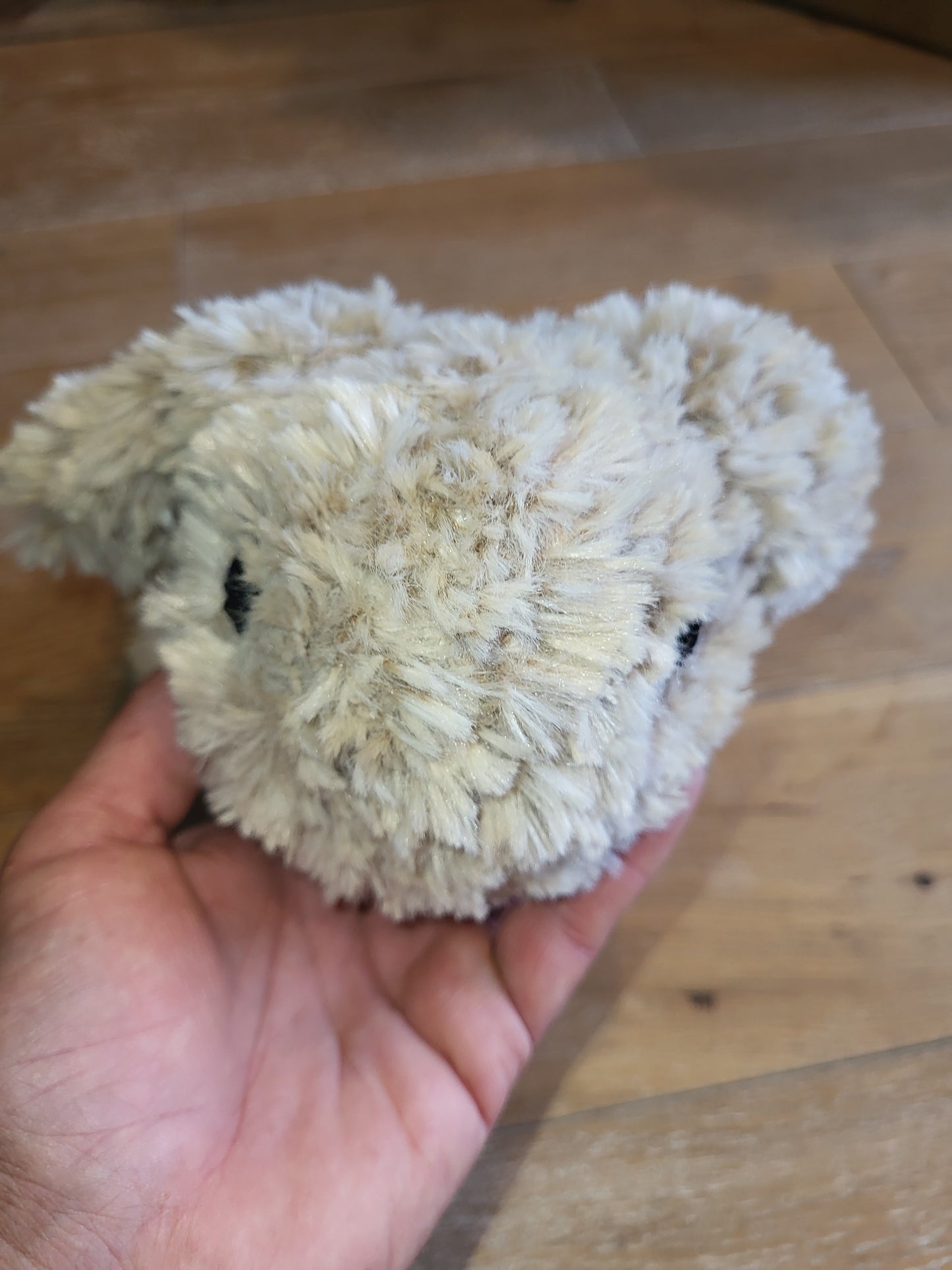 KITTIE made with FURRY YARN Grey- Help Kids Crocheting-Super Soft-FREE SHIP