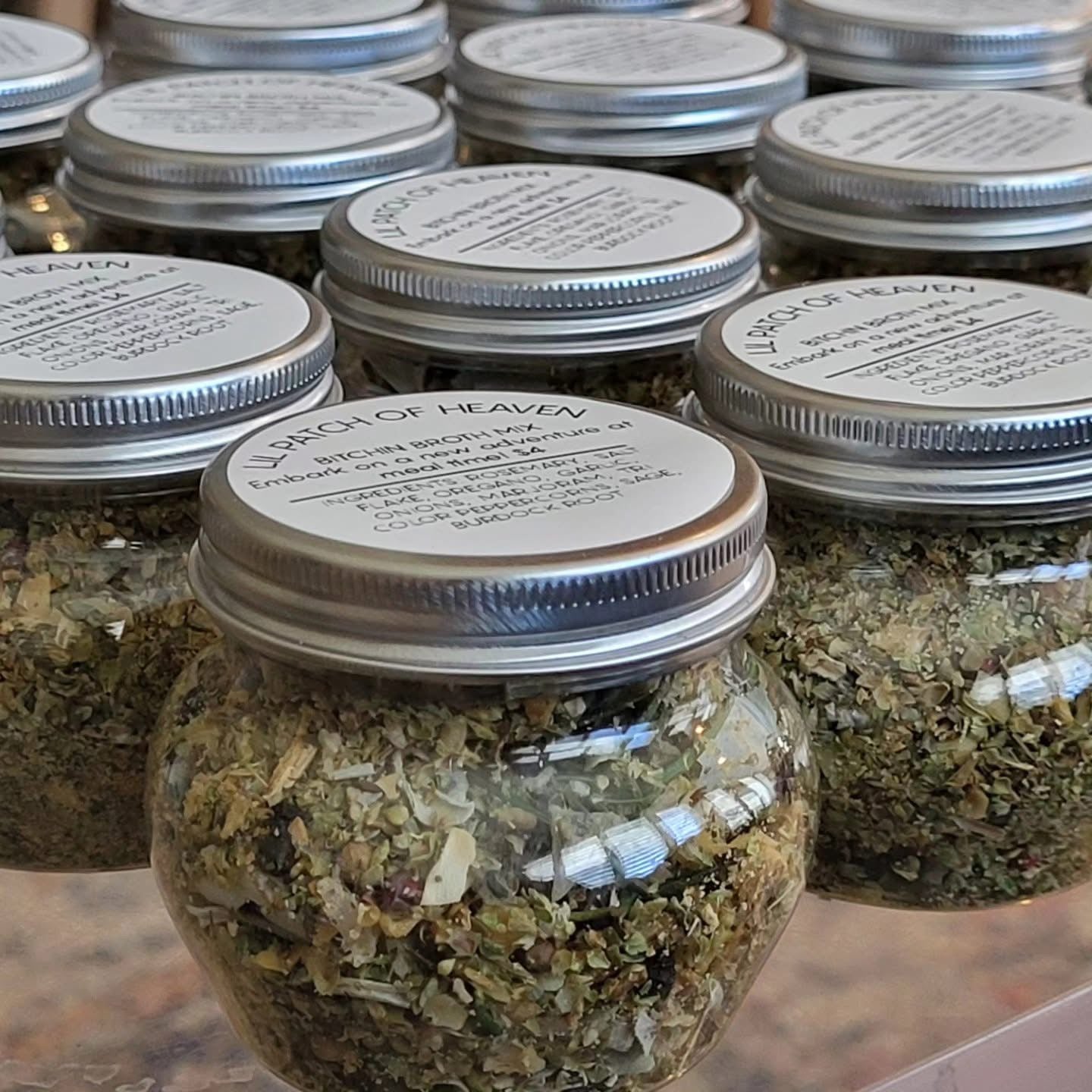 Organic Vegan Bitchin' Broth Blends - Two 4-ounce containers SHIPS FREE