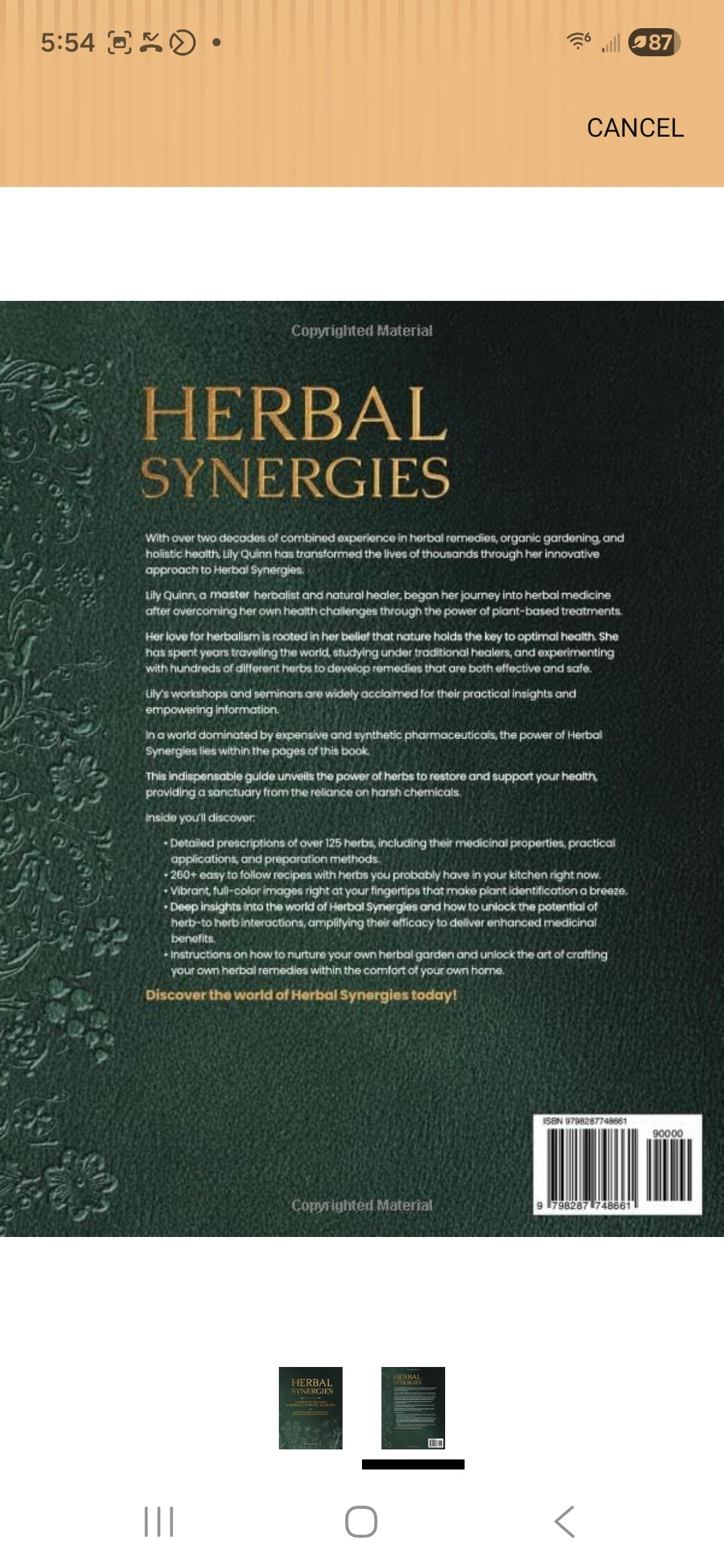 HERBAL SYNERGIES- a Guide to Healing Common & Chronic Ailments-Book- FREE SHIP