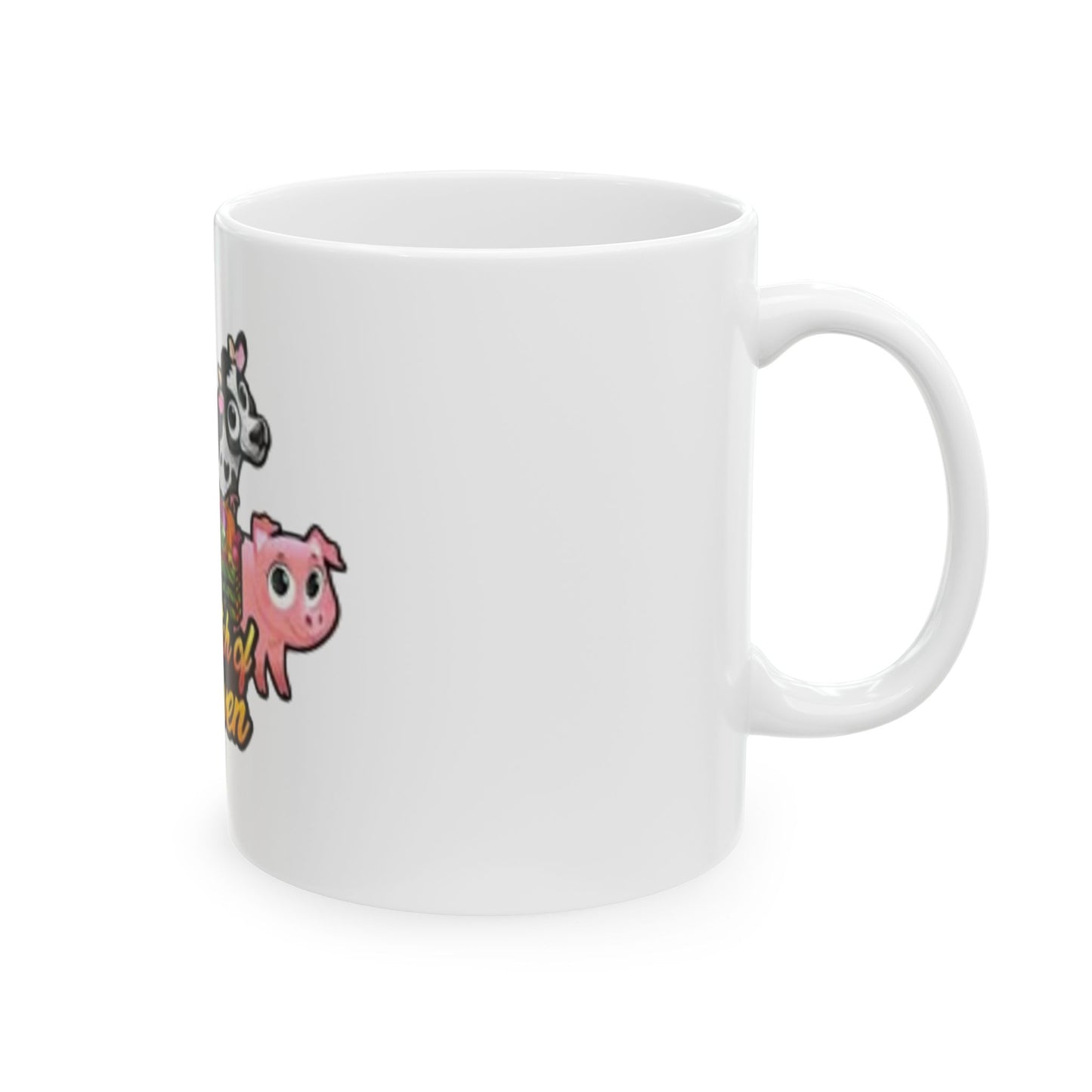Cute Farm Animal Mug - Lil' Patch of Heaven, Funny Gift, Farmhouse Decor, Animal Lover Gift, Coffee Cup, Unique Kitchenware
