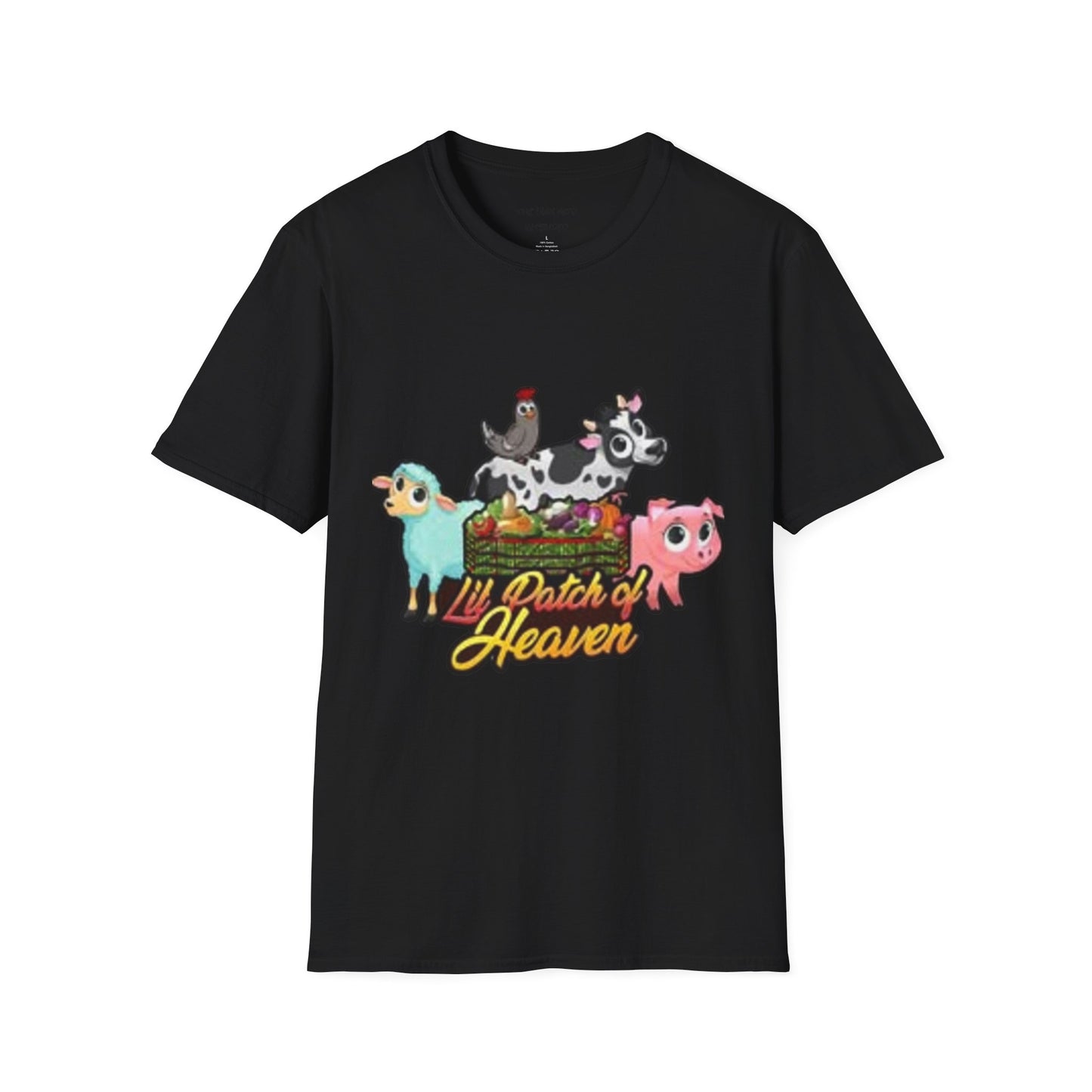 Unisex Graphic T-Shirt, Lil Patch of Heaven Shirt, Farm Theme Gift, Fun Farmhouse Apparel