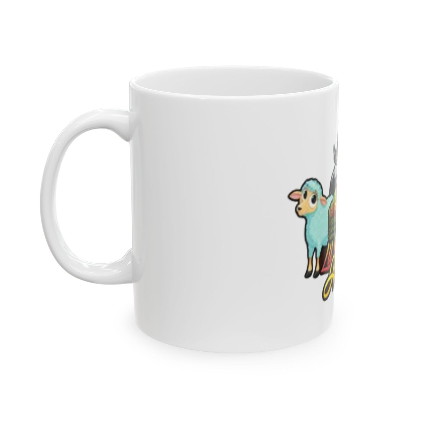 Cute Farm Animal Mug - Lil' Patch of Heaven, Funny Gift, Farmhouse Decor, Animal Lover Gift, Coffee Cup, Unique Kitchenware