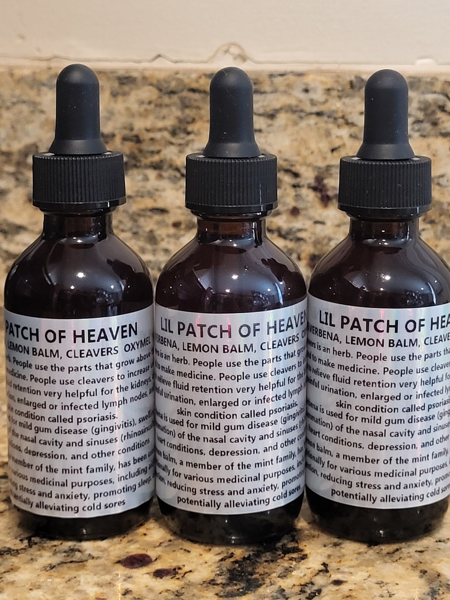 Organic Herbal Oxymel – Cleavers, Blue Verbena,  Lemonbalm 2 Oz SHIPS FREE