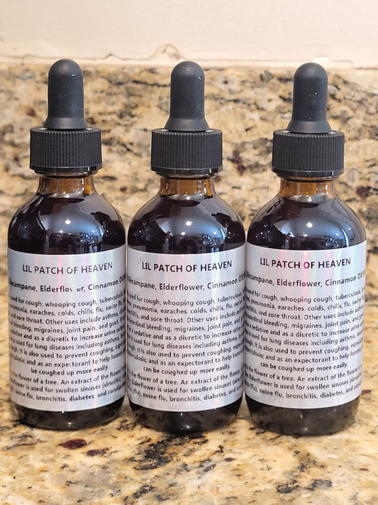 Organic Herbal Oxymel – Mullein, Elecampane, Elderflowers, Cinnamon 2 Oz SHIPS FREE