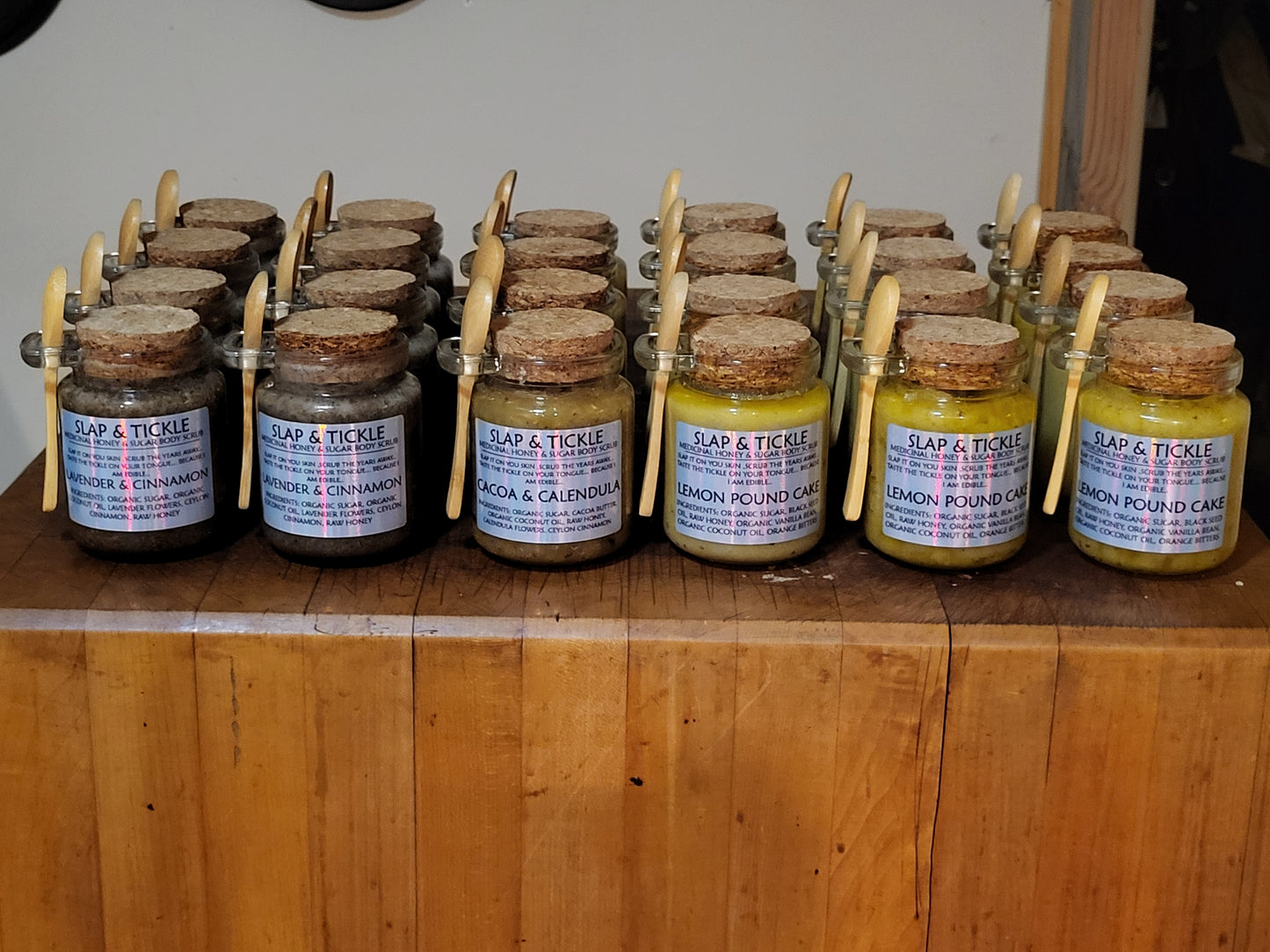 Organic Slap & Tickle Medicinal Honey Sugar Body Scrub - Cacao Butter & Calendula SHIPS FREE