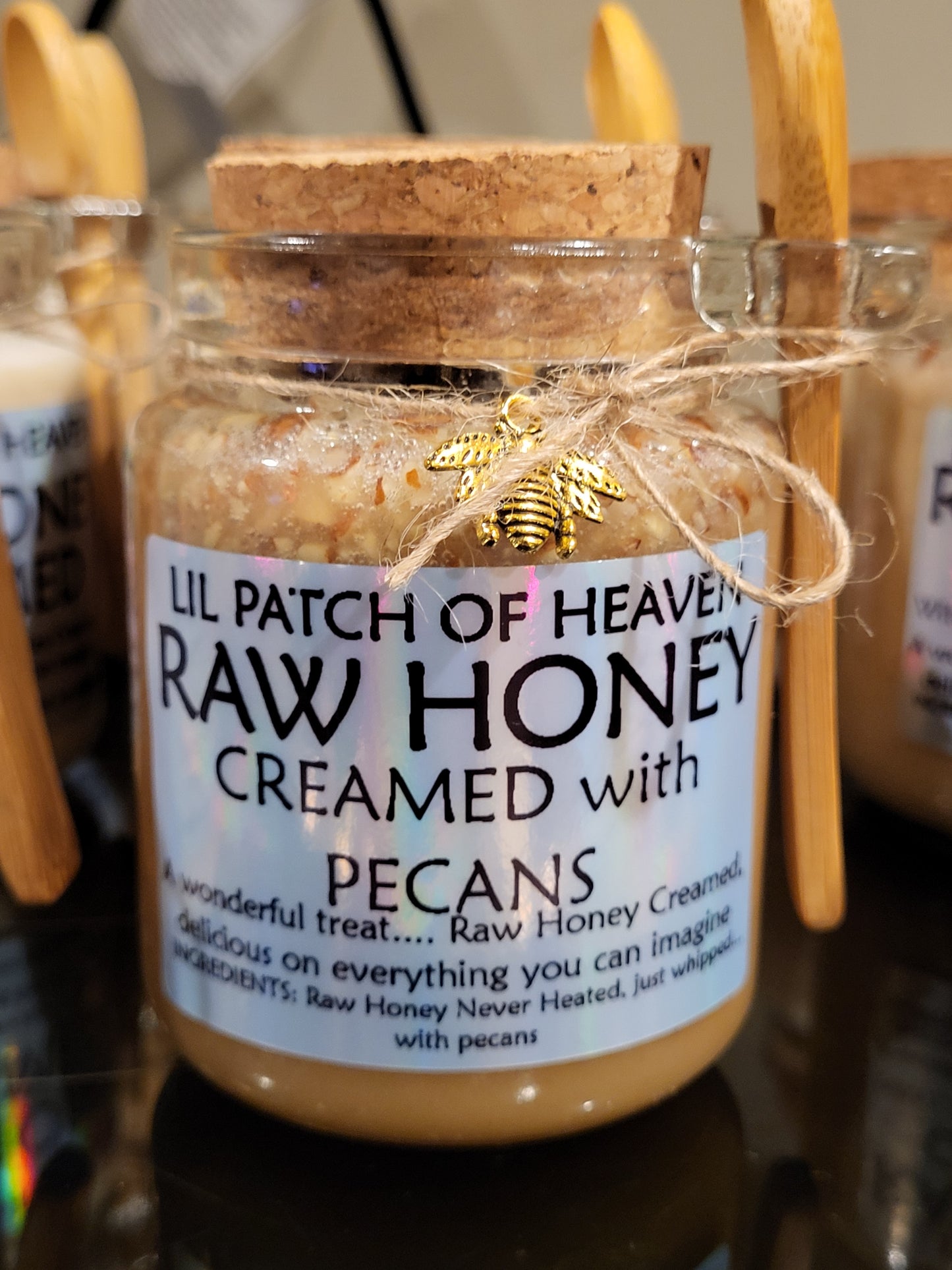 Pecan Creamed Wildflower Honey  8oz SHIPS FREE