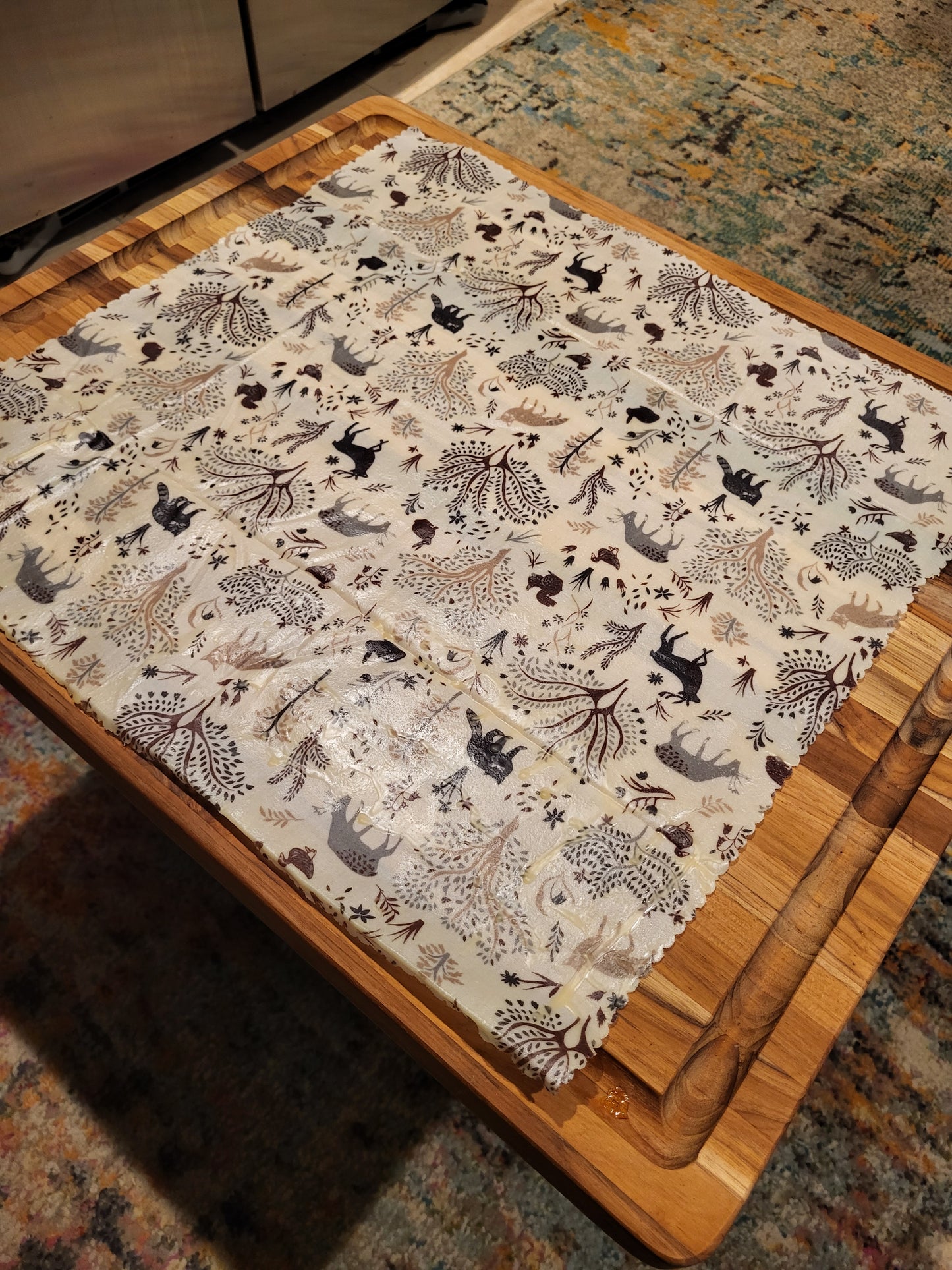 WRAP IT UP - Beeswax Food Wraps for Butter & Cheese -  2 Pack 8x8 - Reusable-Say No To Plastic- FREE SHIPPING