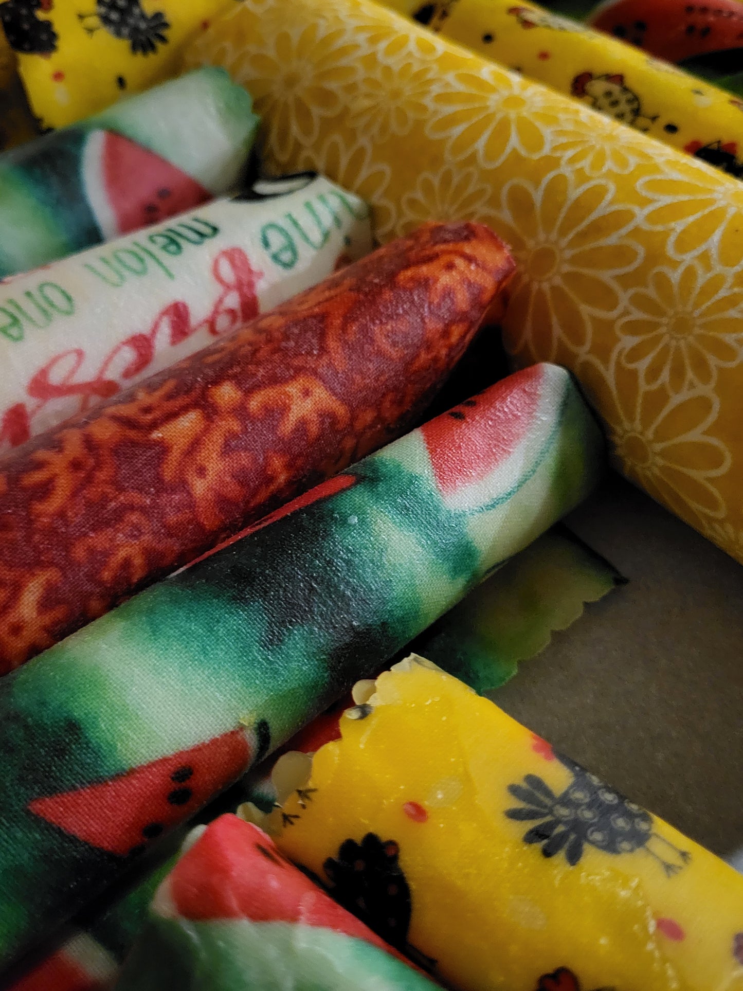 WRAP IT UP - Beeswax Food Wraps for Butter & Cheese -  2 Pack 8x8 - Reusable-Say No To Plastic- FREE SHIPPING