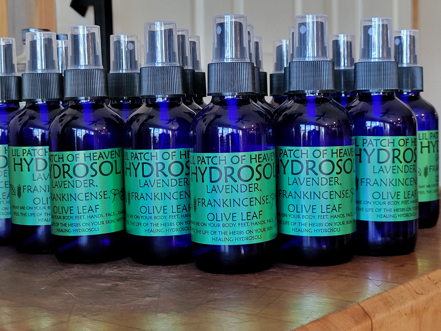 Lavender, Frankincense, Olive Leaf,  Hydrosol- 4 oz Sprayer SHIPS FREE