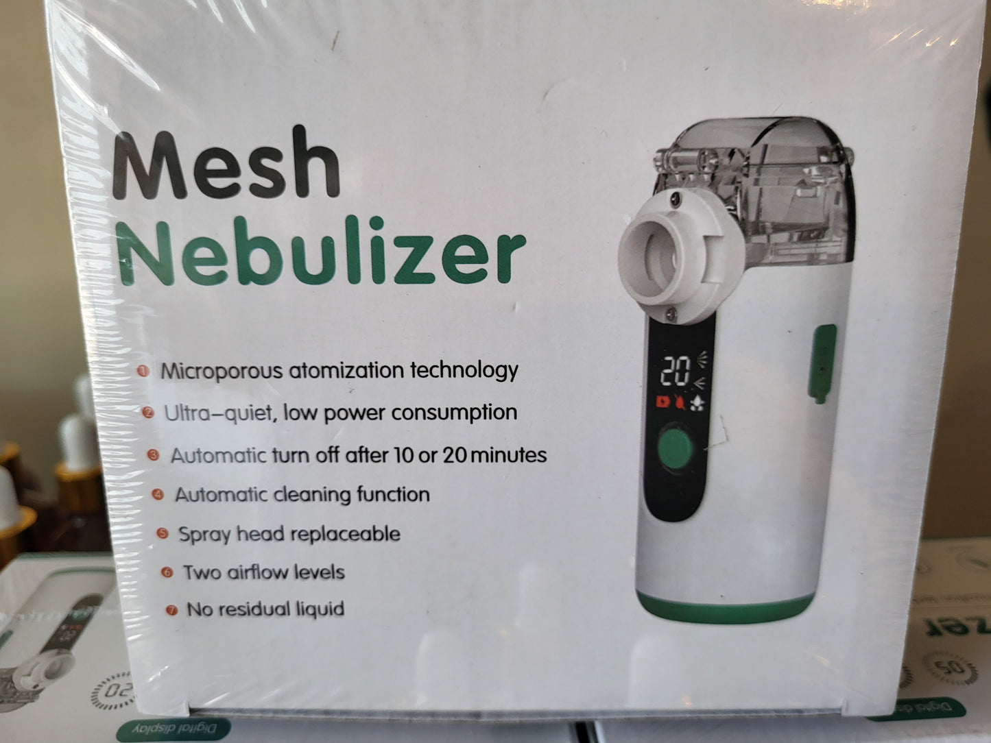 KIT... MESH NEBULIZER with Silver Wings 250ppm Collidial Silver & BREATHE Hydrosol - Mullein,  Bay Leaf, Clove, Cassia Cinnamon, Frankincense- 4 oz Sprayer SHIPS FREE