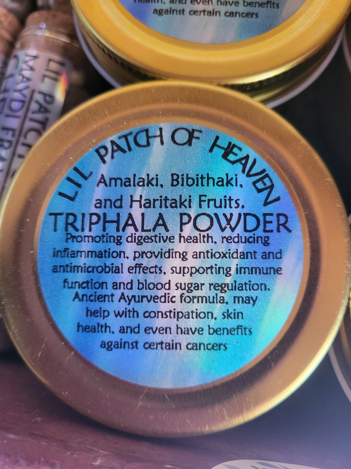 Medicinal Triphala Powder Organic Amalaki, Bibithaki, and Haritaki - 4 ounce SHIPS FREE