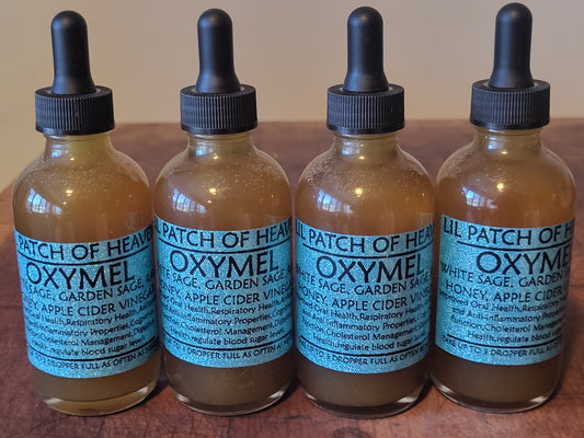 Organic Herbal Oxymel – White Sage, Garden Sage, 4 Oz SHIPS FREE