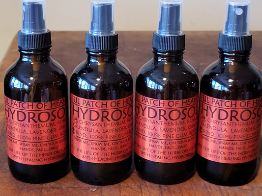 HYDROSOL- Chrysanthemum,  Rose, Calendula,  Lavender,  Orange Rind, Pine Gum Rosin, Organic 4 oz Sprayer SHIPS FREE