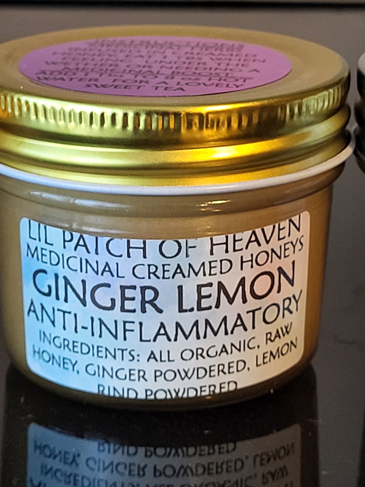 Anti- Inflammatory Creamed Honey - Ginger & Lemon - Medicinal 4oz SHIPS FREE