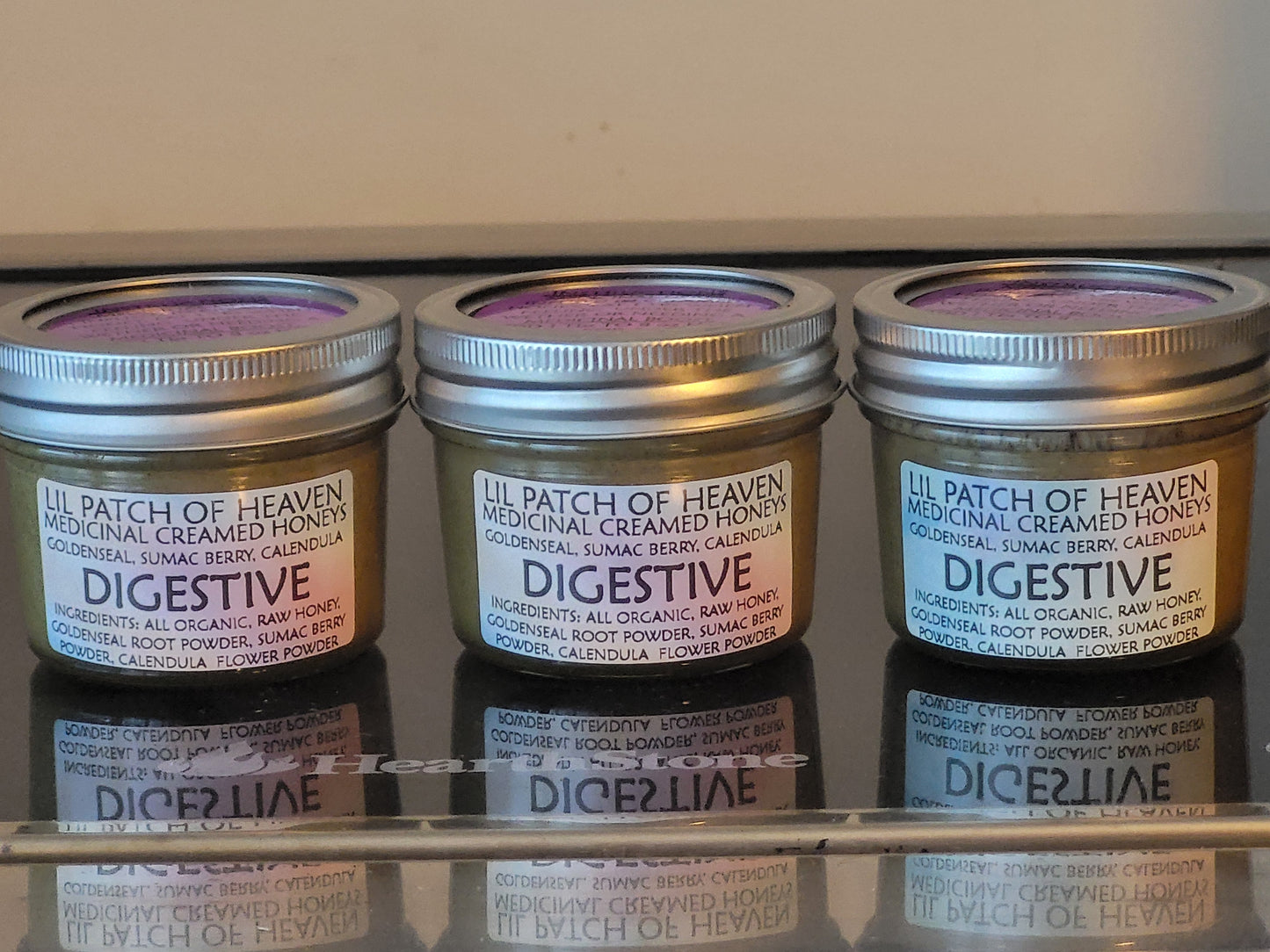 DIGESTIVE Creamed Honey - *Super Medicinal* GOLDENSEAL ROOT, SUMAC BERRY, CALENDULA FLOWER- 4oz SHIPS FREE