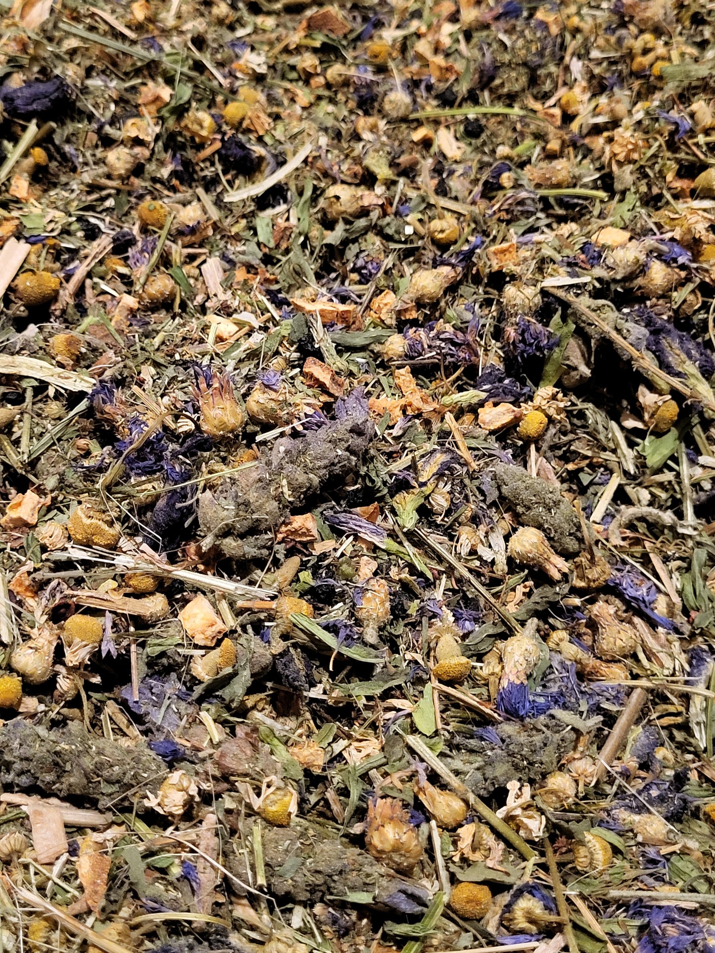 "Fight or Flight" Medicinal Tea-STRESS-ORGANIC- 4.4 oz Holy Basil,Plantain,Lavender,Sheep Sorrel, Feverfew, Krishna Basil, Chamomile, Butterfly Pea Flower, Cornflower Blue,Elderberries, Orange Peel, Pineapple Sage,Tarragon-SHIP FREE