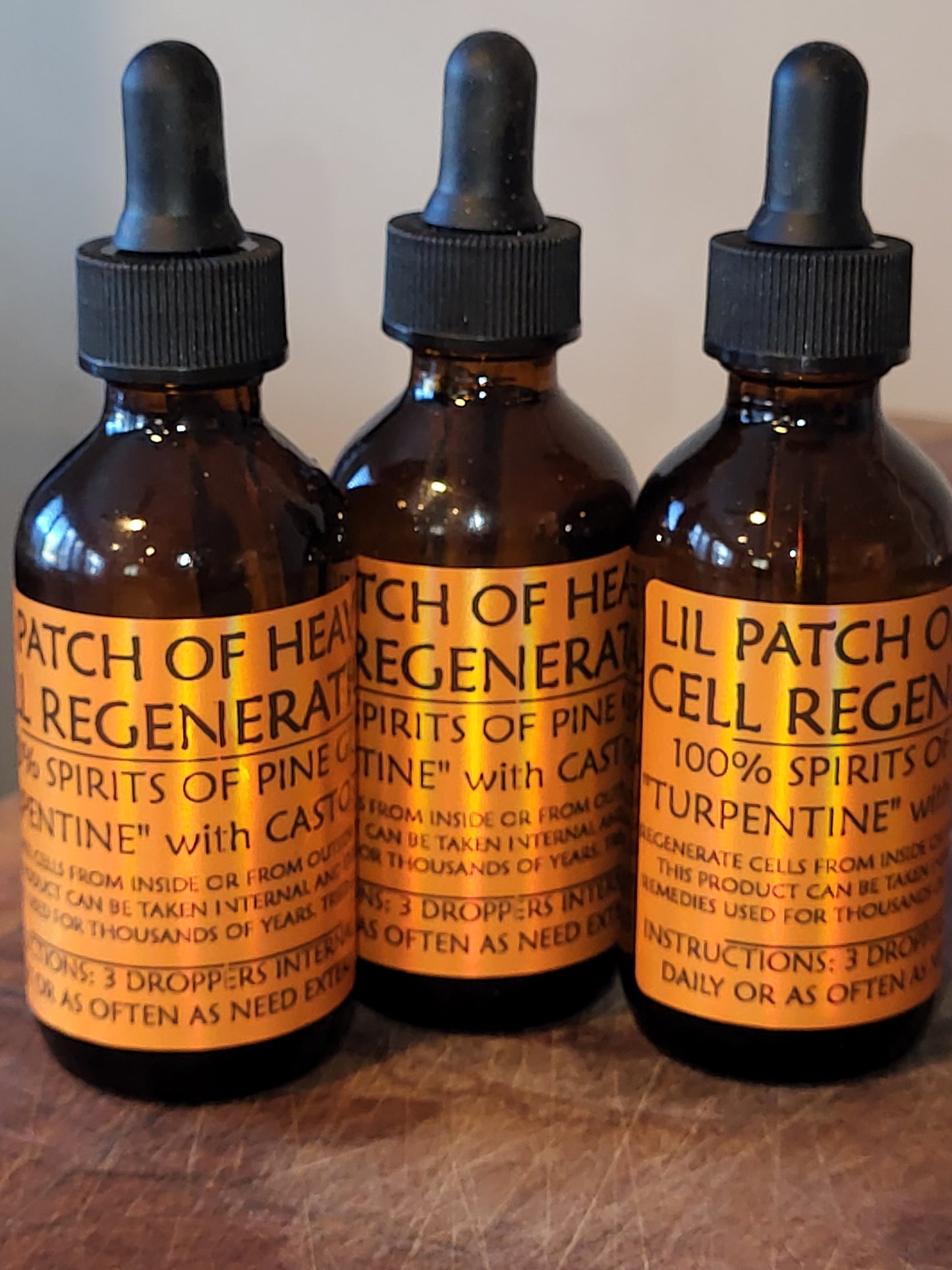 TURPENTINE & CASTOR OIL-CELL REGENERATION - Organic-FREE SHIP