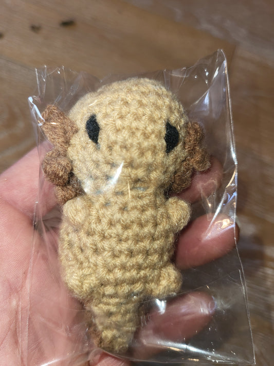 AXOLOTL SALAMANDER-for kids or cats-Support Kids Crocheting-FREE SHIP