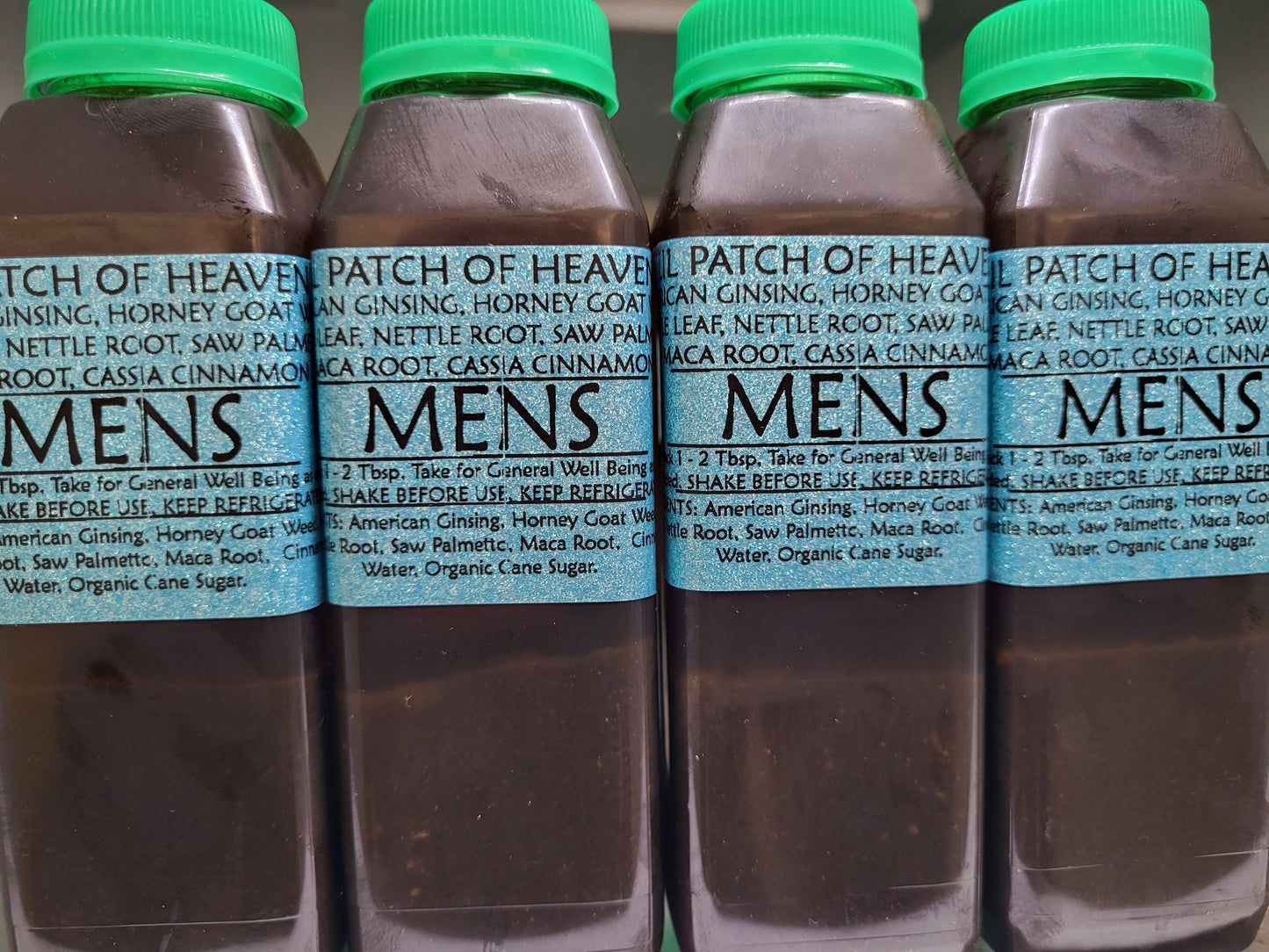MEN- American Ginseng, Nettle Root, Saw Palmetto, Horny Goat Weed,Nettle Leaf, Cinnamon-Vitality for Men- Organic Herbal Syrup - 10 Ounces SHIPS FREE
