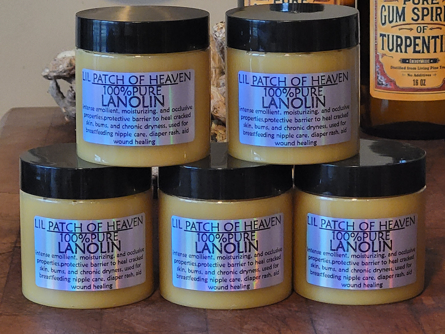 100% PURE LANOLIN - Repair That Dry, Uncomfortable,  Wounded Skin Fast - From Sheeps Wool  - 4 Oz SHIPS FREE