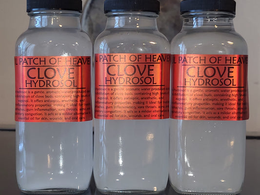 CLOVE HYDROSOL Water Organic - Loaded in Essential Oils-Very Potent-10 Ounces SHIPS FREE