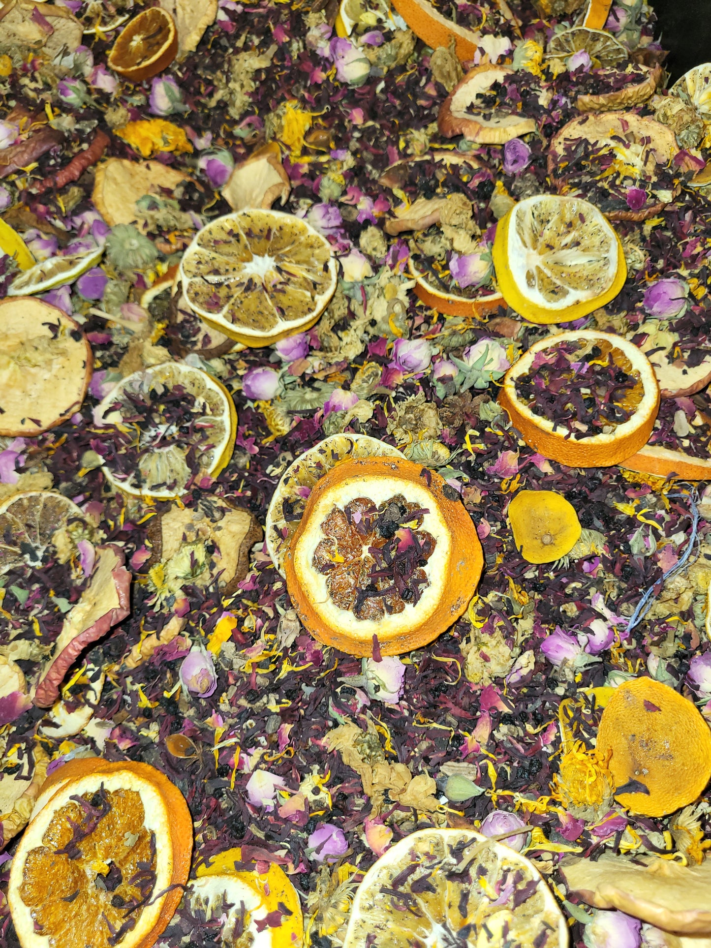 Summertime Delight Medicinal Tea-4.4 oz ORGANIC-Grapefruit, Lemon, Sweet Lime, Lime, Cara Cara Orange, Hibiscus, Elderberry, Comfrey Root, Calendula, Chrysanthemum, Star Anise-FREE SHIP