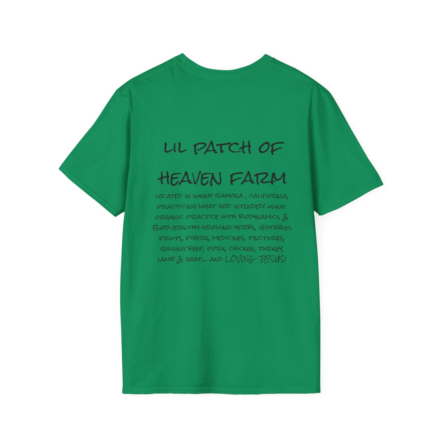 Unisex Graphic T-Shirt, Lil Patch of Heaven Shirt, Farm Theme Gift, Fun Farmhouse Apparel