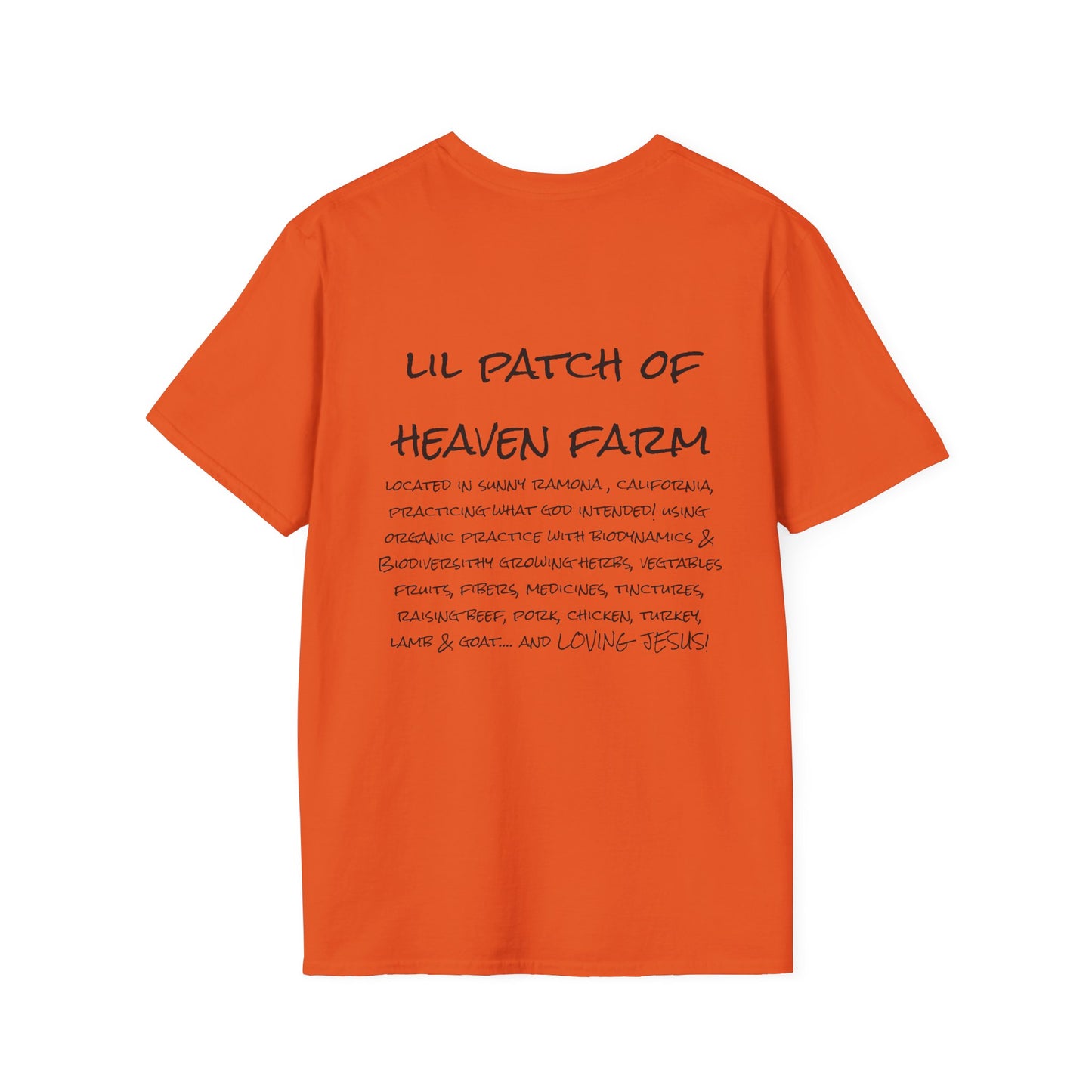 Unisex Graphic T-Shirt, Lil Patch of Heaven Shirt, Farm Theme Gift, Fun Farmhouse Apparel