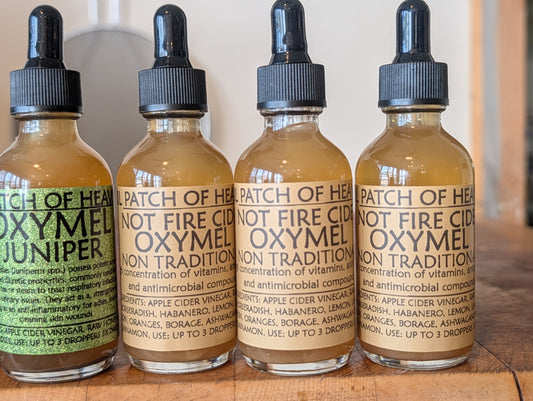 Organic Herbal Oxymel – 2 oz. Not Fire Cider - Horseradish, Ashwagandha, Brage, Red Onion ,Oranges ,Lemons, Limes and Cloves, Cinnamon ,Habanero Pepper ,Apple Cider Vinegar, Raw Honey-SHIPS FREE (Copy)