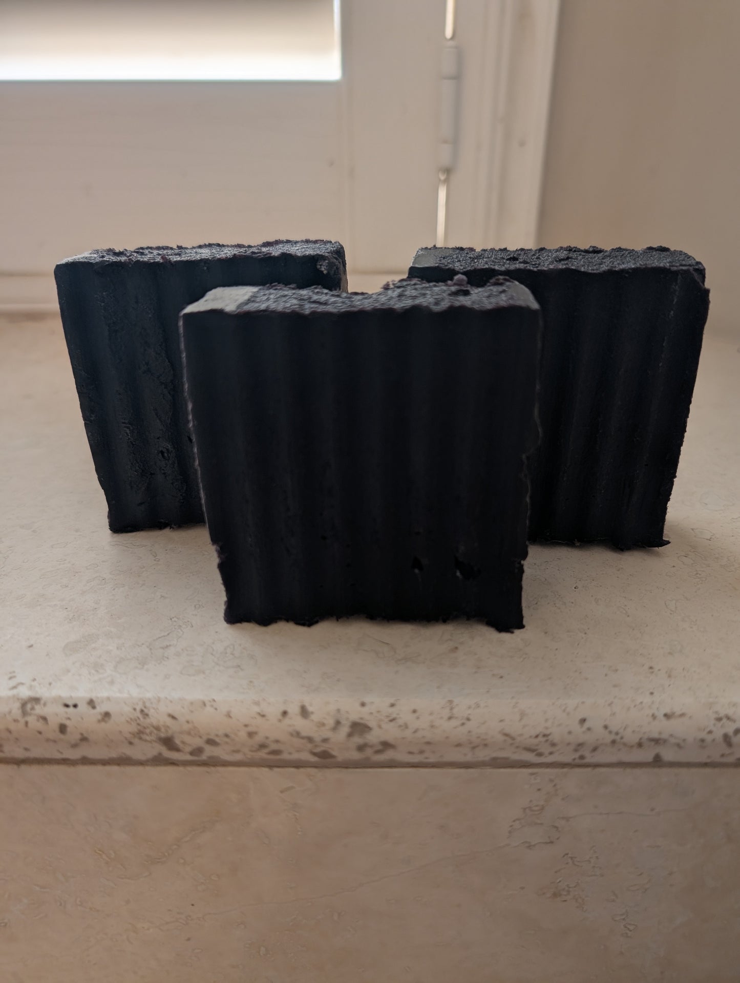 Artesian Herbal Soaps - CASTOR OIL, OLIVE OIL & COCONUT OIL - FIG ESSENTIAL OIL- ORGANIC - Color PURPLE BLACK-FREE SHIPPING