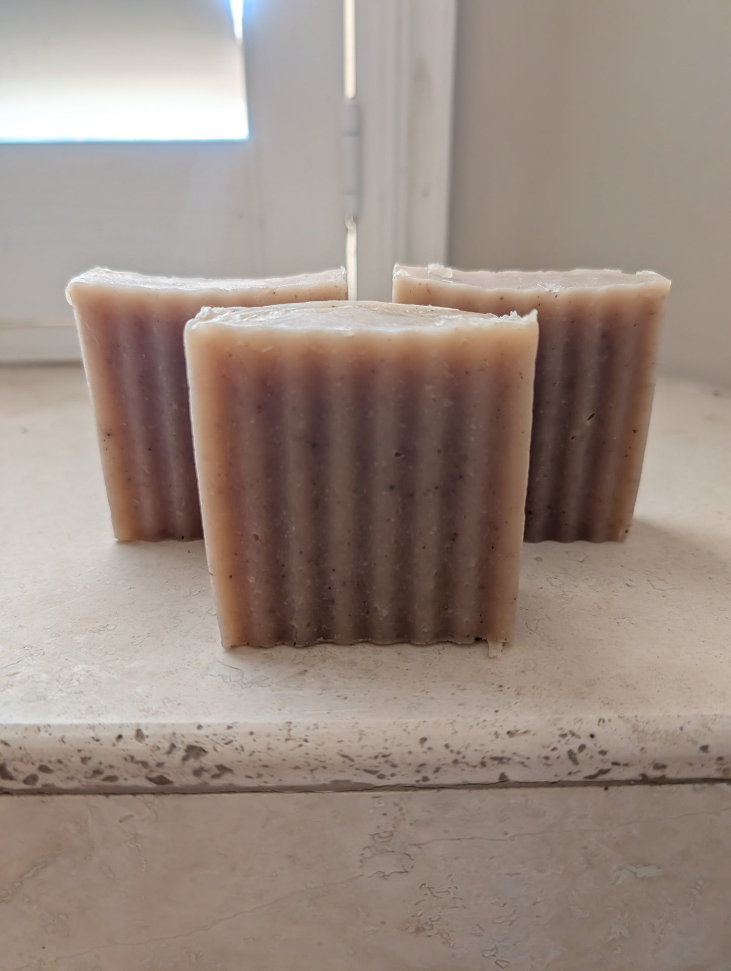 Artesian Herbal Soaps - AVOCADO OIL, OLIVE OIL & COCONUT OIL - GERANIUM & GINGER ESSENTIAL OIL- ORGANIC - Color BARK -FREE SHIPPING