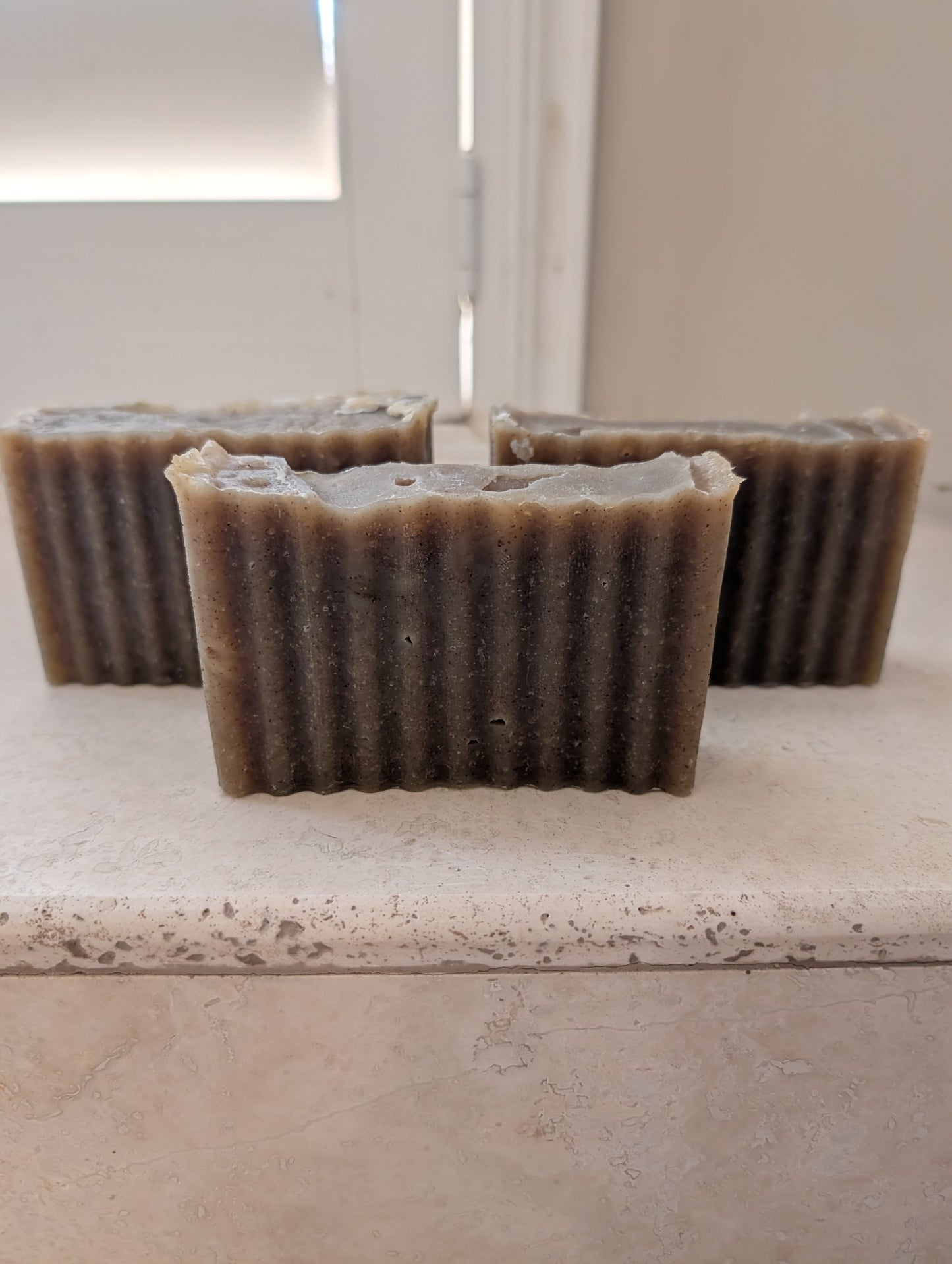 Artesian Herbal Soaps - SWEET ALMOND OIL, AVOCADO OIL & COCONUT OIL  -  Essential oil Peppermint- ORGANIC -Color Army Green -FREE SHIPPING