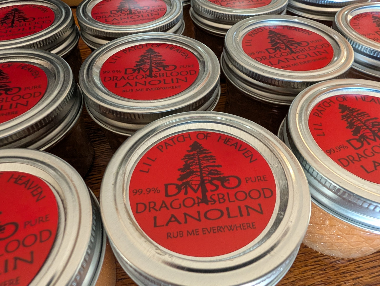 Medicinal PURE DMSO infused with Dragon's Blood Tears Emulsified in PURE LANOLIN in Glass - 70% DMSO 30% LANOLIN - 4 Oz SHIPS FREE