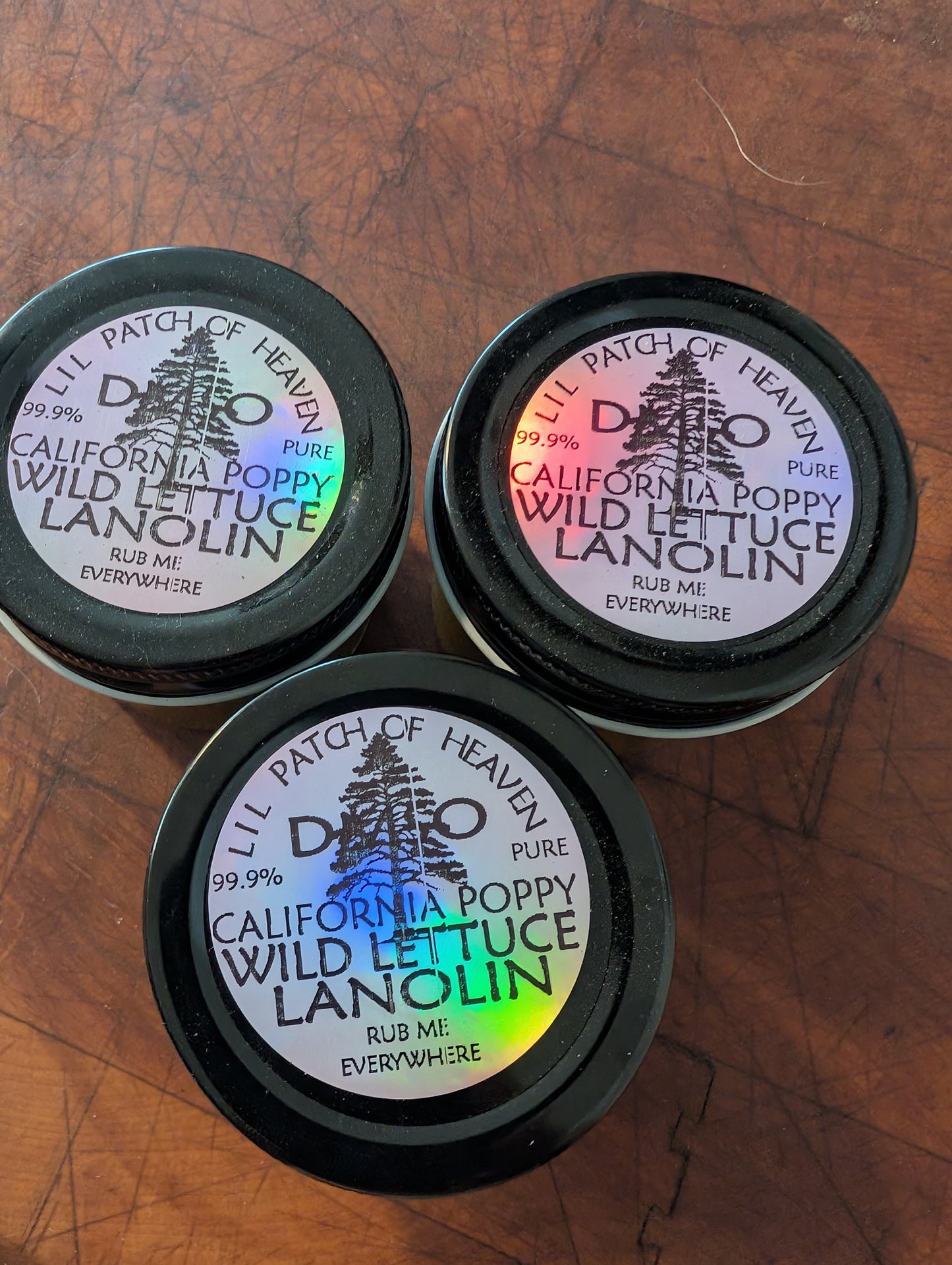 Medicinal PURE DMSO infused with California Poppy & Wild Lettuce Emulsified in PURE LANOLIN in Glass - 70% DMSO 30% LANOLIN - 4 Oz SHIPS FREE