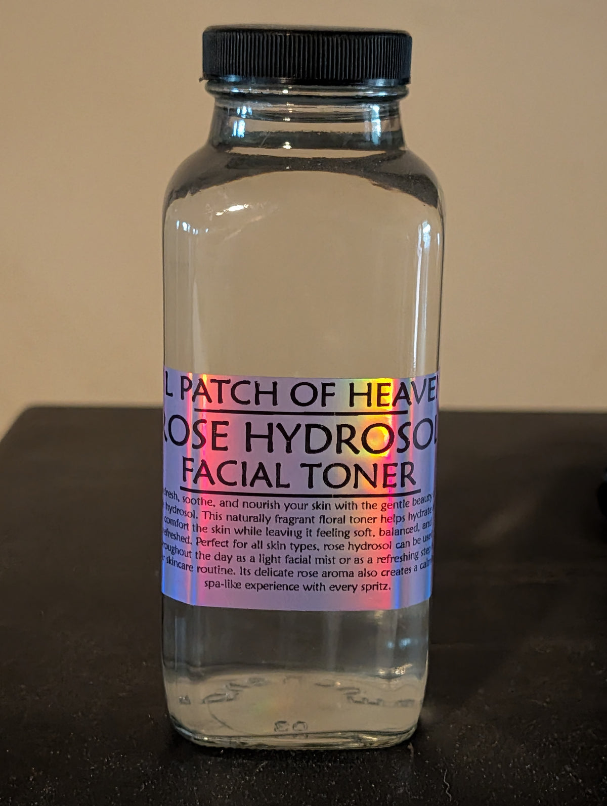 Red Rose HYDROSOL Water Organic - 10 Ounces New Square Glass Bottle-SHIPS FREE