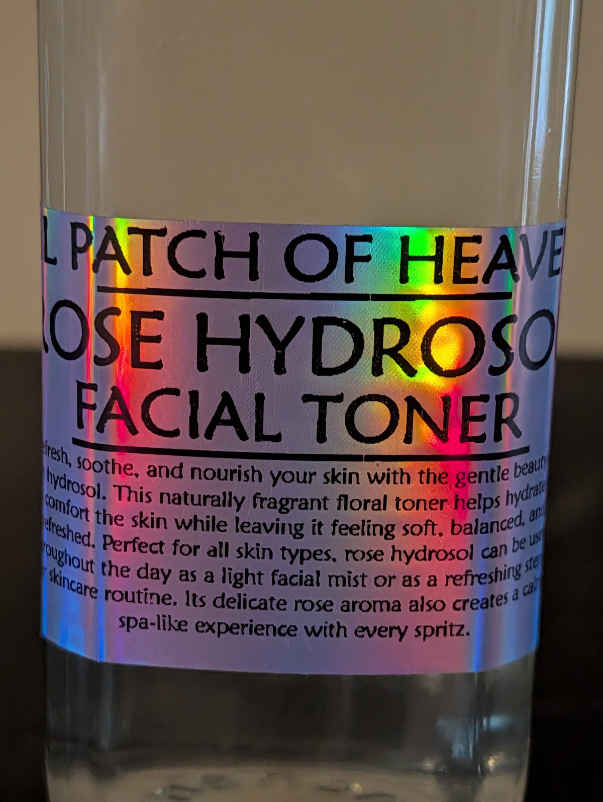 Red Rose HYDROSOL Water Organic - 10 Ounces New Square Glass Bottle-SHIPS FREE