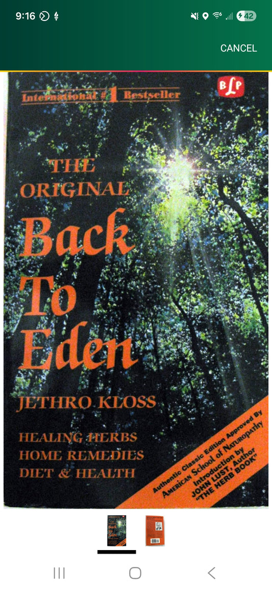 Jethro Kloss -The Original Back to Eden Book