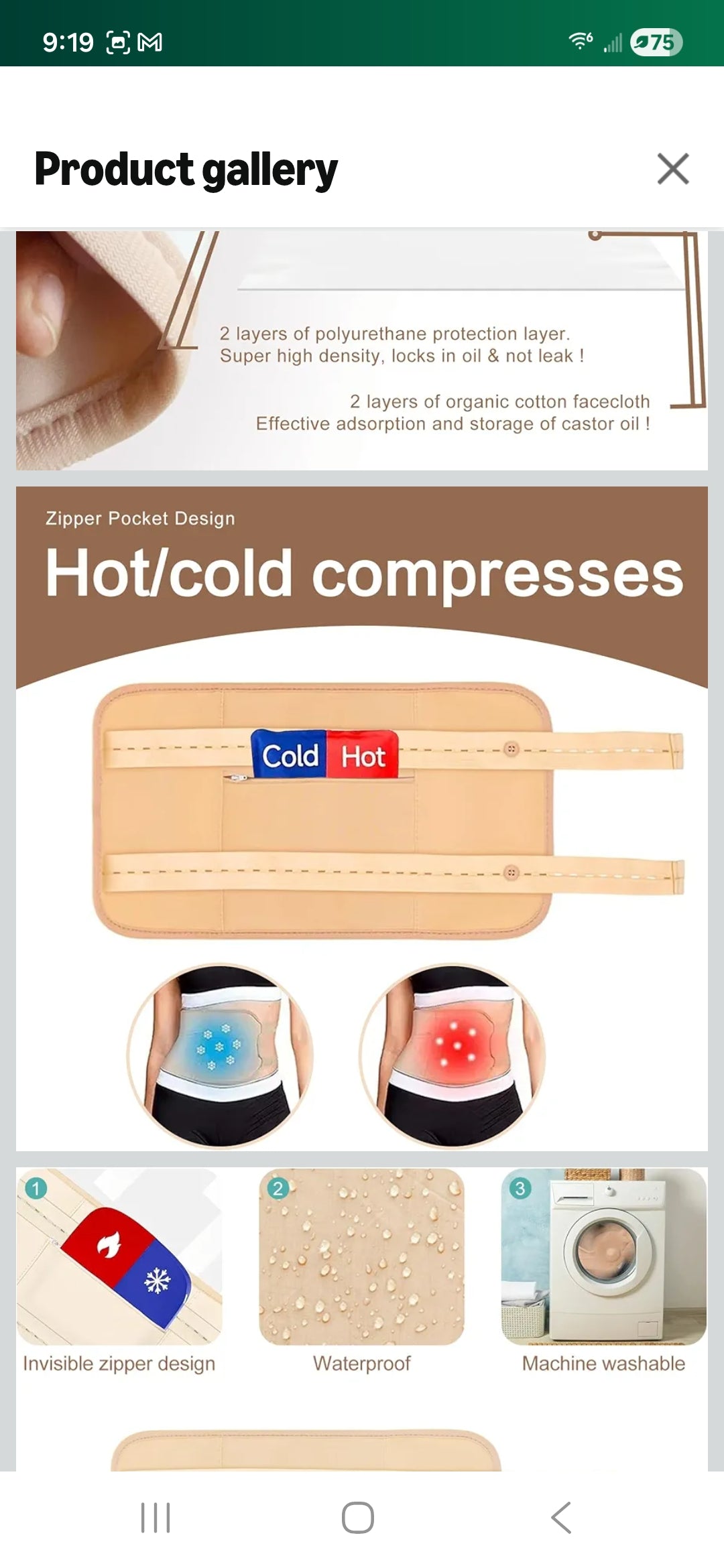 PAIN Relief Rub -WITH 4 PIECE ORGANIC COTTON CASTOR PACK WRAPS - Organic CASTOR OIL & CAYENNE PEPPER- 2 oz SHIPS FREE