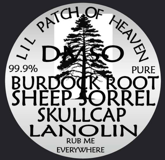 Medicinal PURE DMSO infused with Sheep Sorrel, Skullcap & Burdock Root  Emulsified in PURE LANOLIN in Glass - 70% DMSO 30% LANOLIN - 4 Oz SHIPS FREE