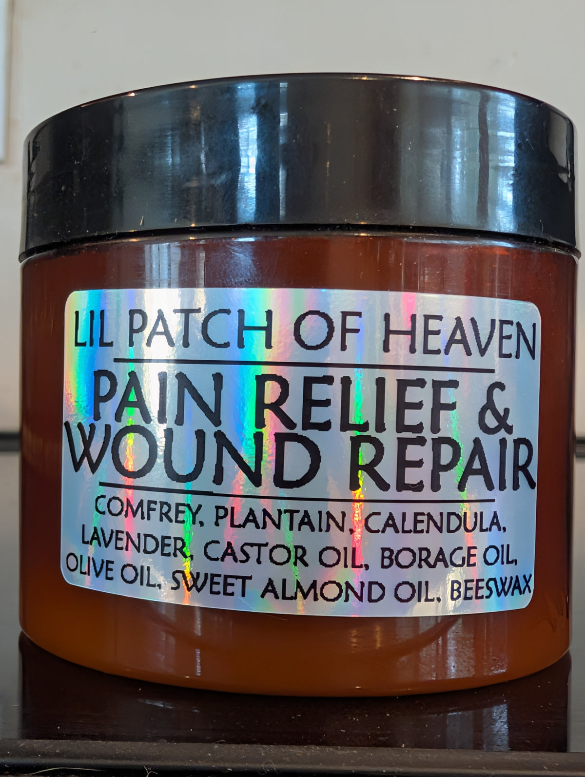 Organic Herbal Pain Relief  & Wound Repair Body Salve - Sweet Almond Oil, Plantain, Comfrey, Calendula, Lavender -6 Oz SHIPS FREE
