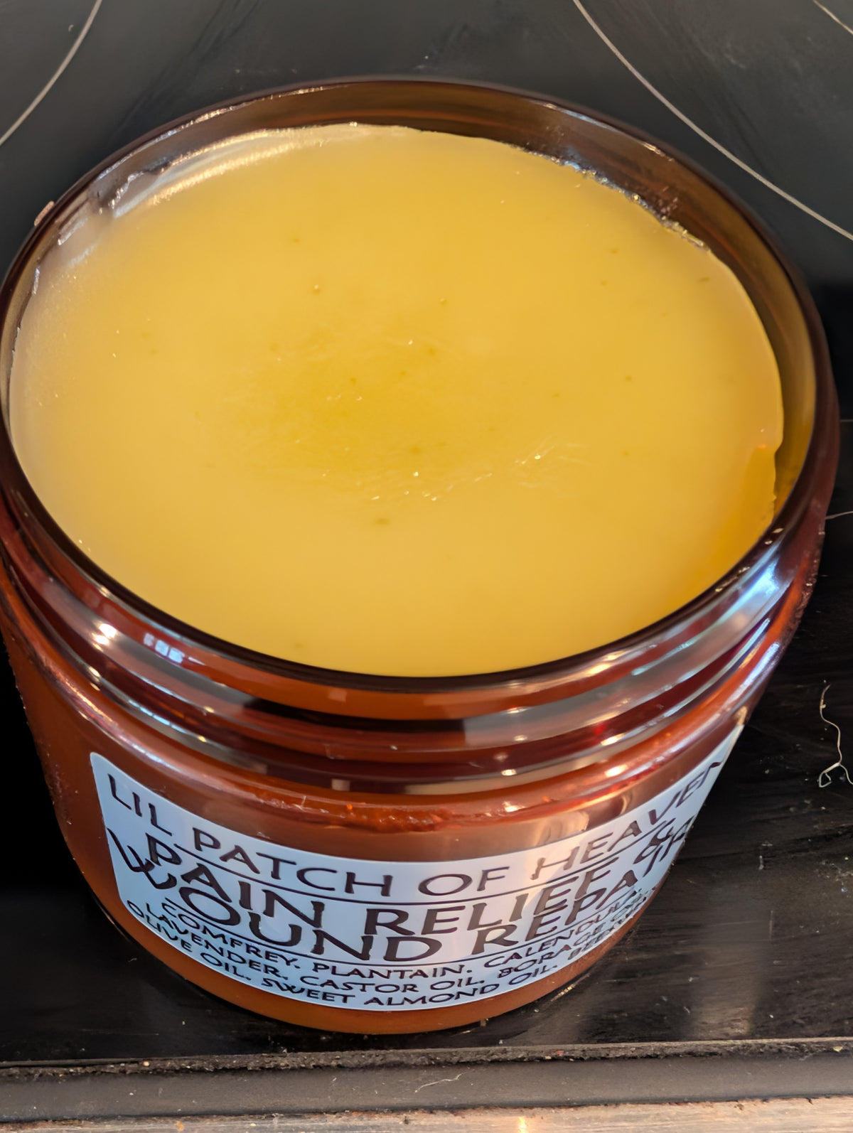 Organic Herbal Pain Relief  & Wound Repair Body Salve - Sweet Almond Oil, Plantain, Comfrey, Calendula, Lavender -6 Oz SHIPS FREE