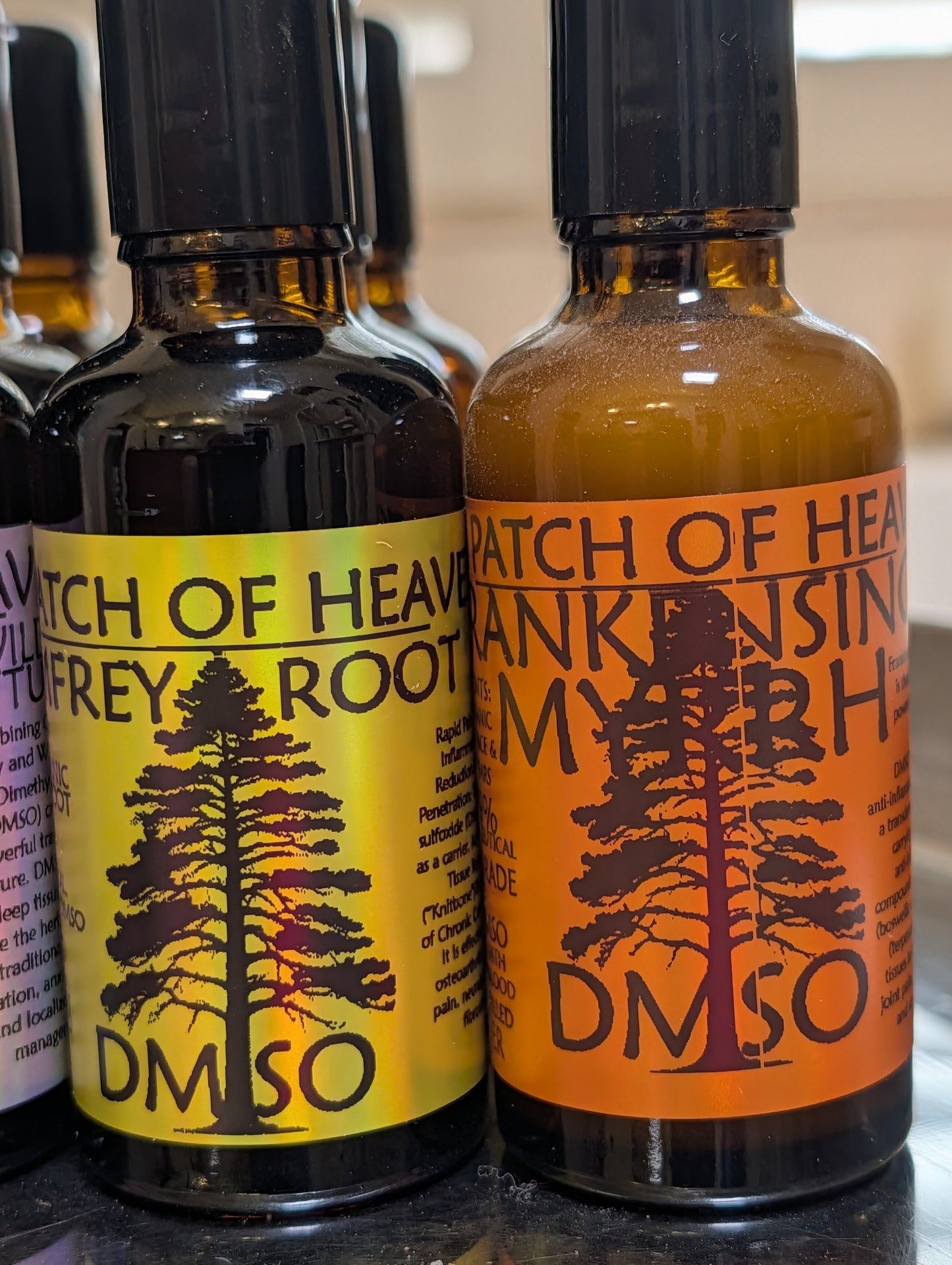 Medicinal Rollerball - ACHY BREAKY PAIN & INFLAMMATION PACK-7 BOTTLES-99.9 PURE DMSO infused with ORGANIC - 70% DMSO INFUSION 30% DISTILLED WATER- 50ml SHIPS FREE