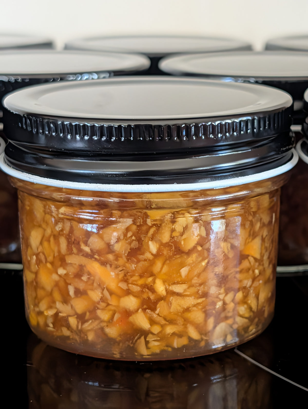 Fermented Organic Garlic in RAW Honey - 4 oz Glass - Garlic Kills Parasites -FREE SHIPPING